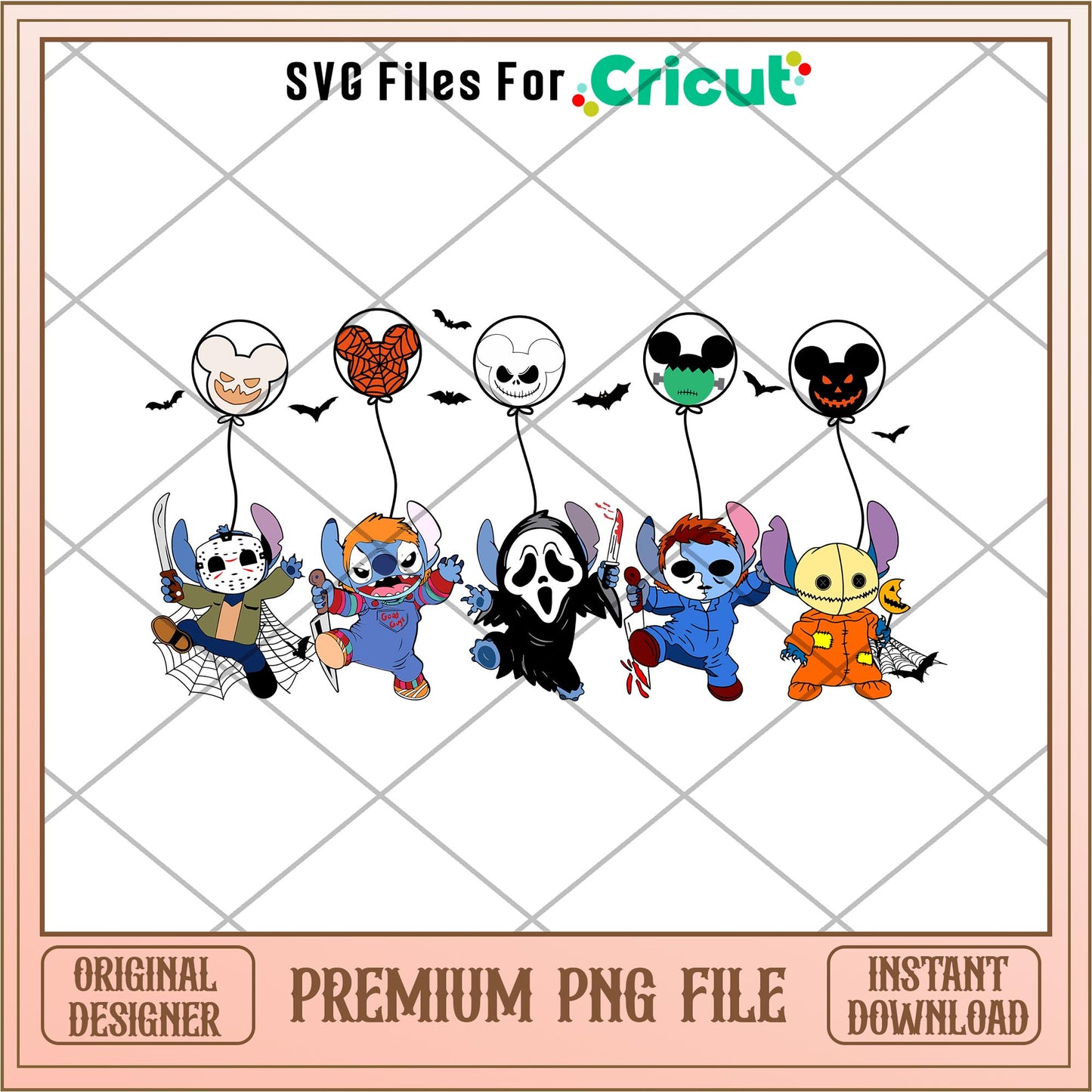Friends Horror Halloween Costume png, Horror characters png, digital download