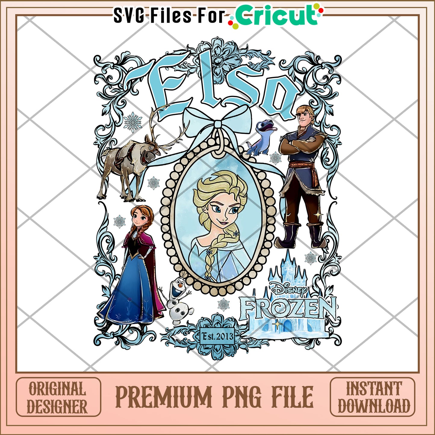 Frozen Character PNG Design for Fun Craft Projects