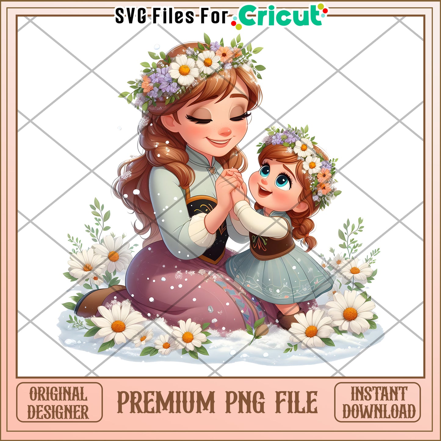 Frozen Sisters PNG Premium Cricut File