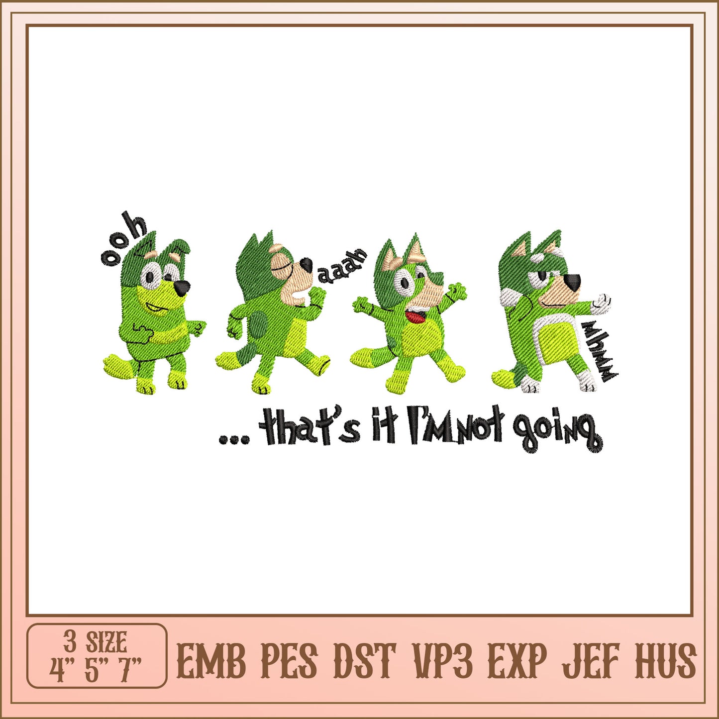 Fun Animal Characters Embroidery Design for Crafting Projects