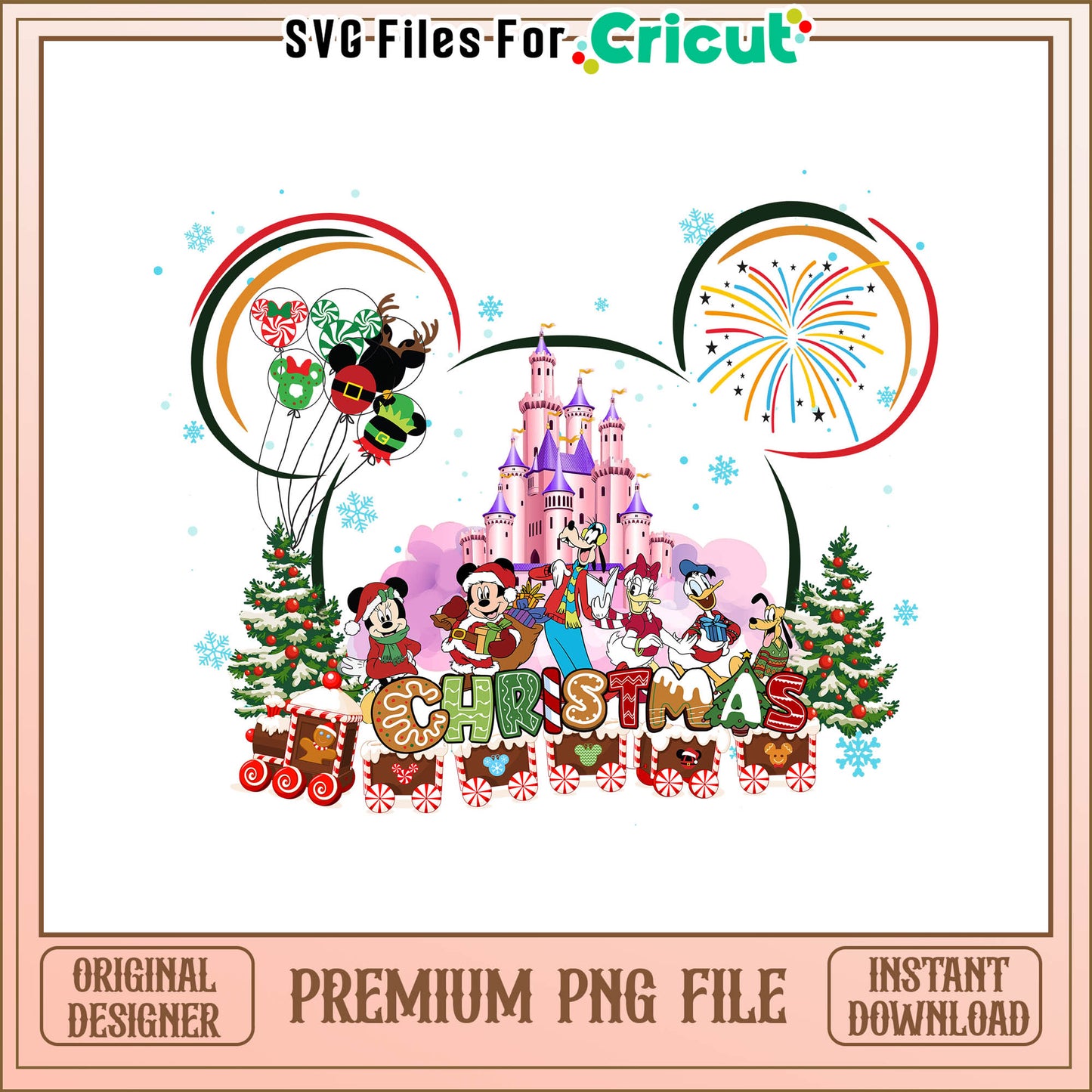Funhouse disney christmas christmas png, daisy duck drawing png