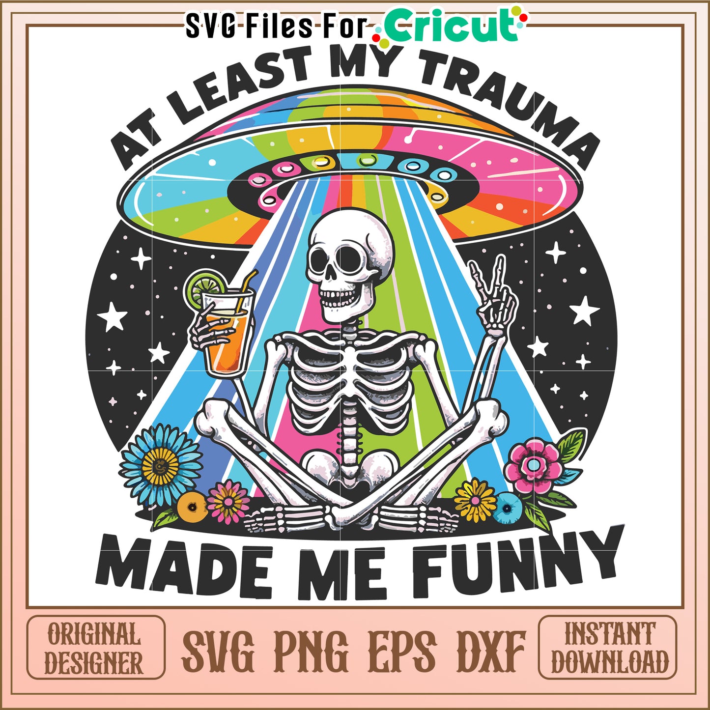 Funny Skeleton Artwork, A Humorous Take on Trauma and Life