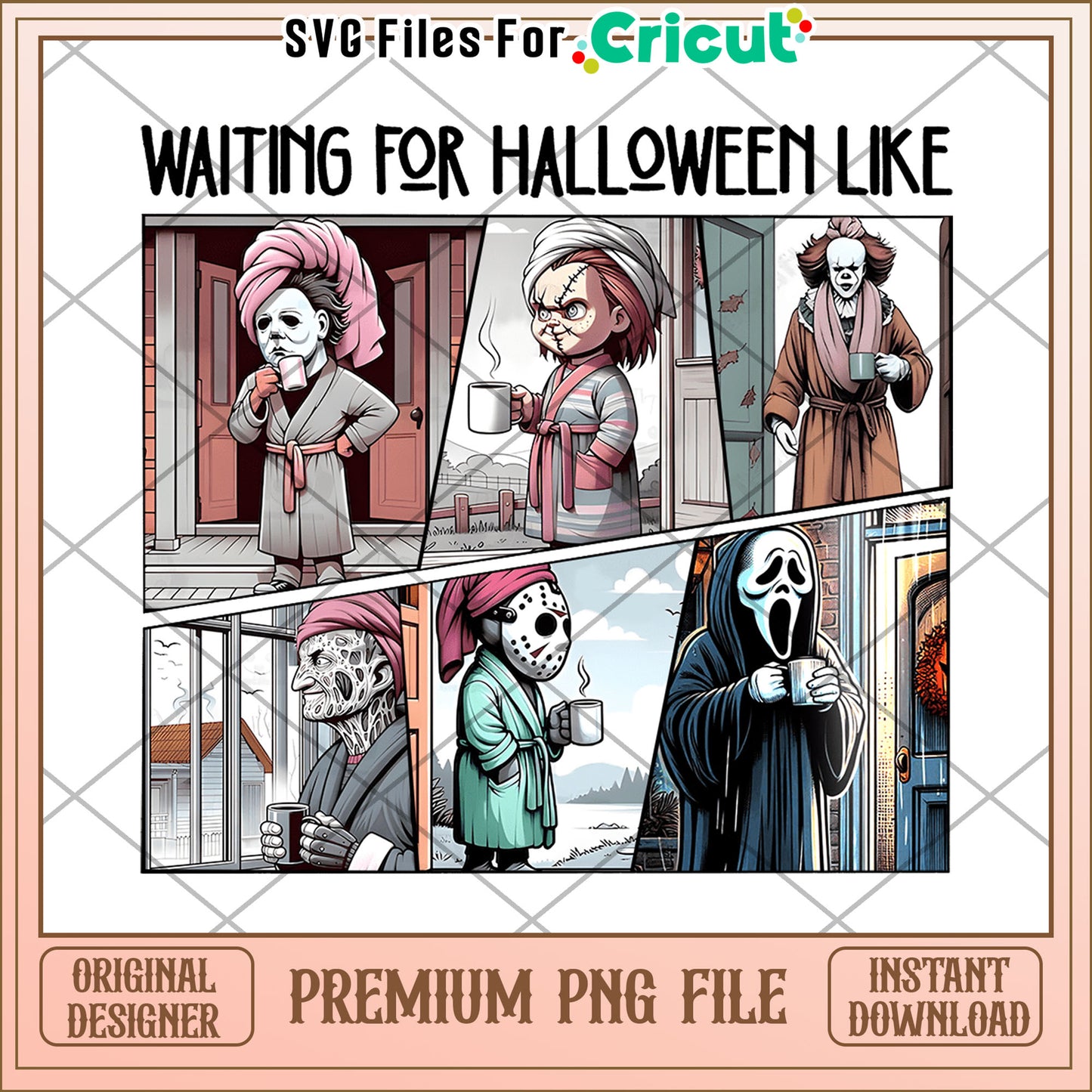 Funny design of horror movie characters png, horror movie characters png, horror movie png