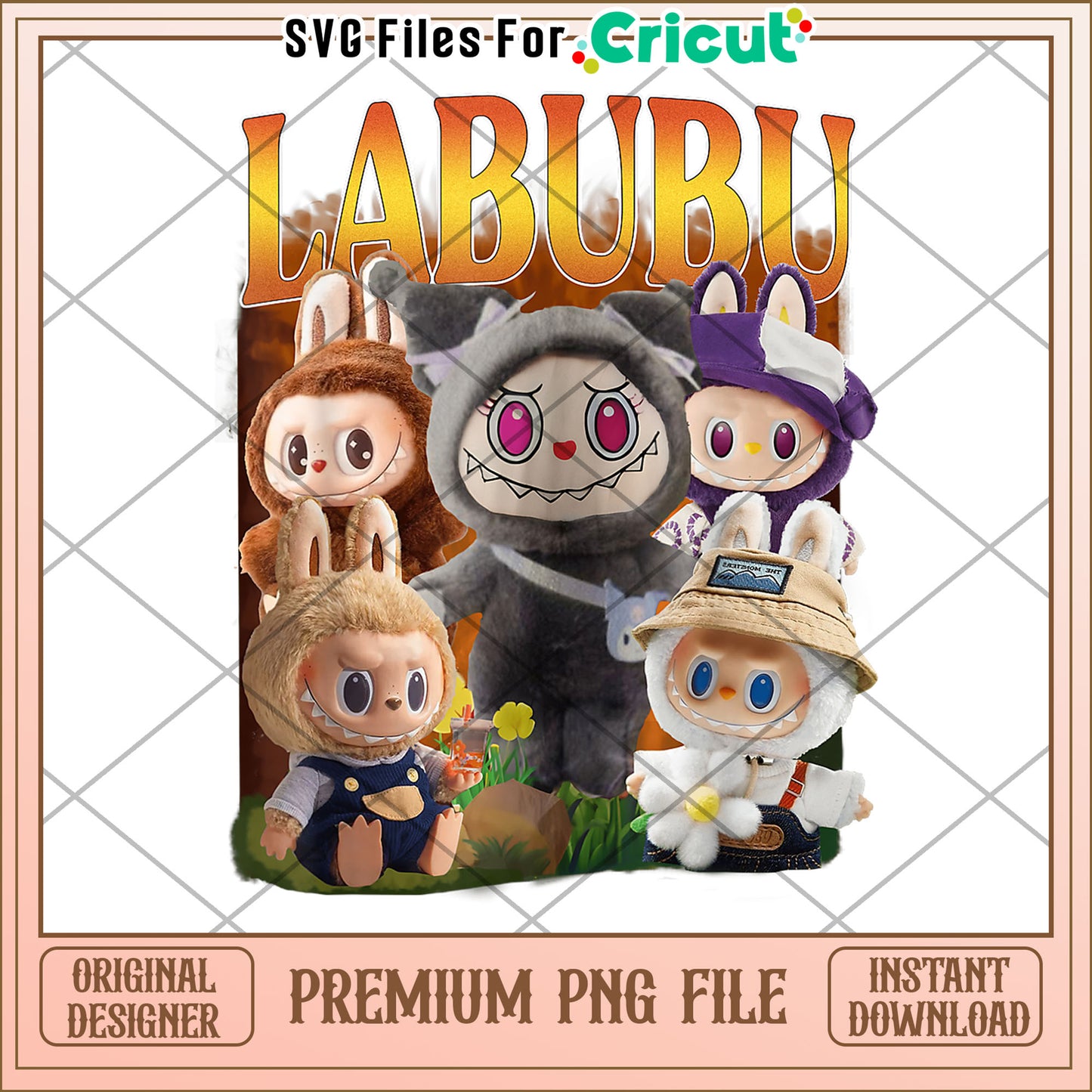 Funny labubu lover cute labubu the monsters png, popart labubu png