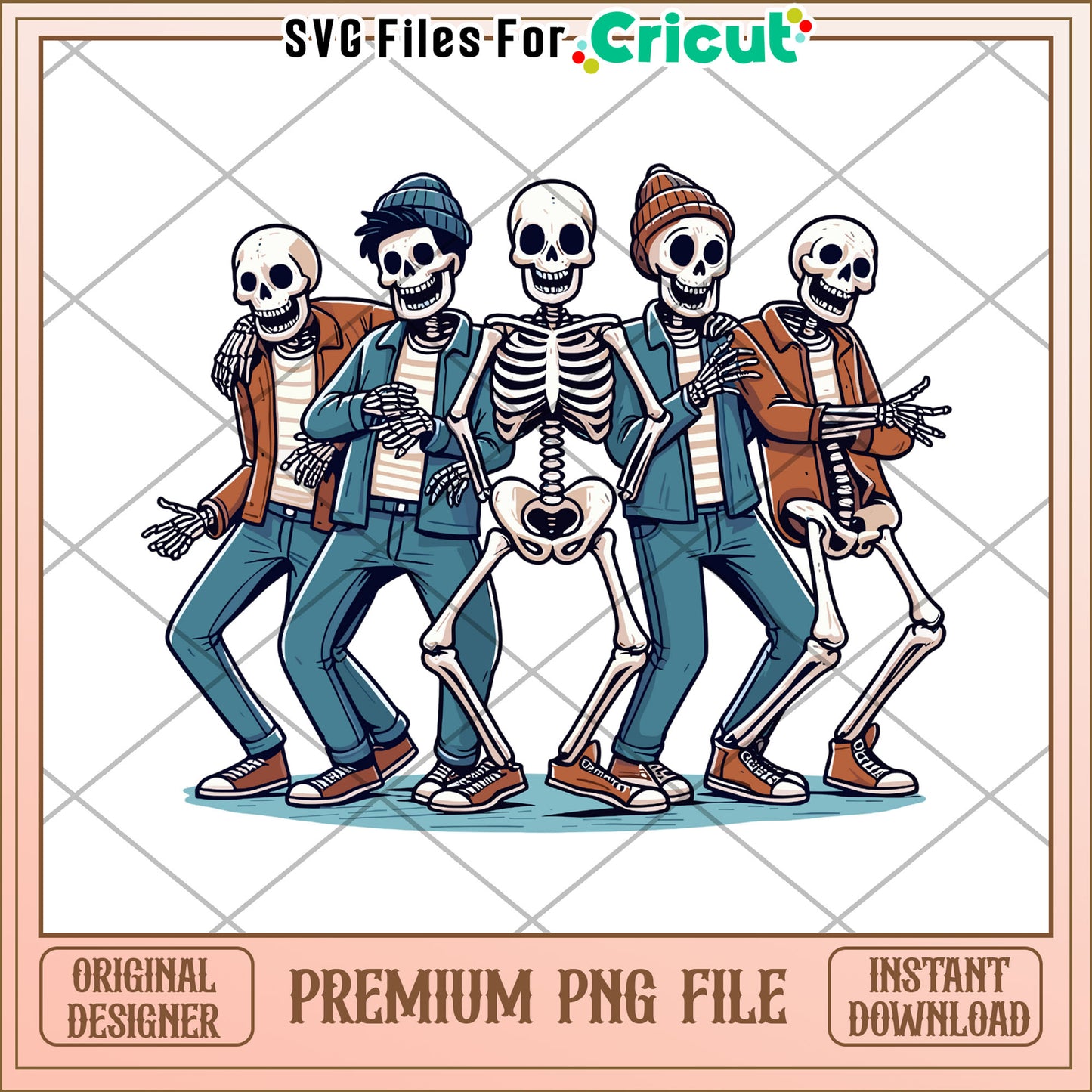 Funny skeletons png, halloween pajamas png, halloween songs png
