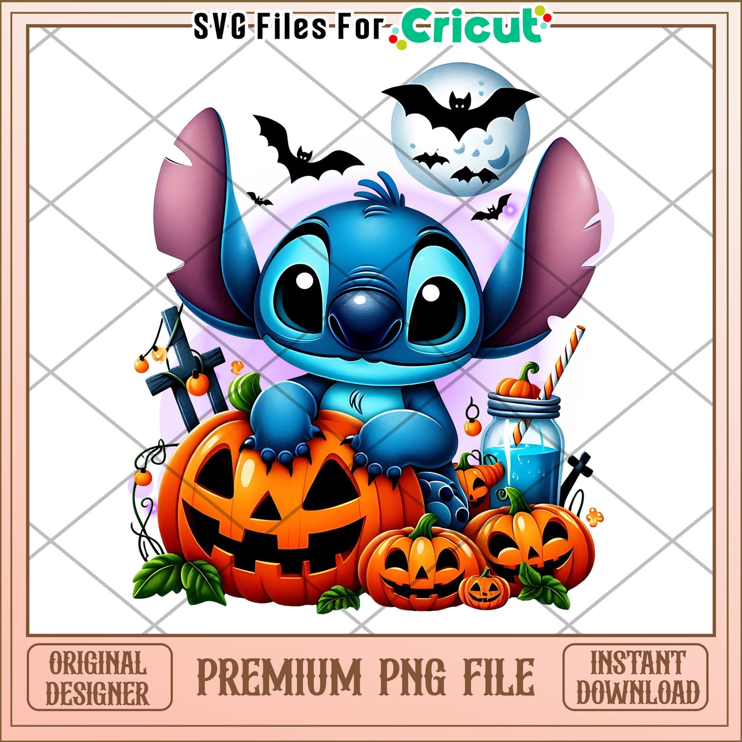 Funny stitch png, halloween cookies png, lilo and stitch png