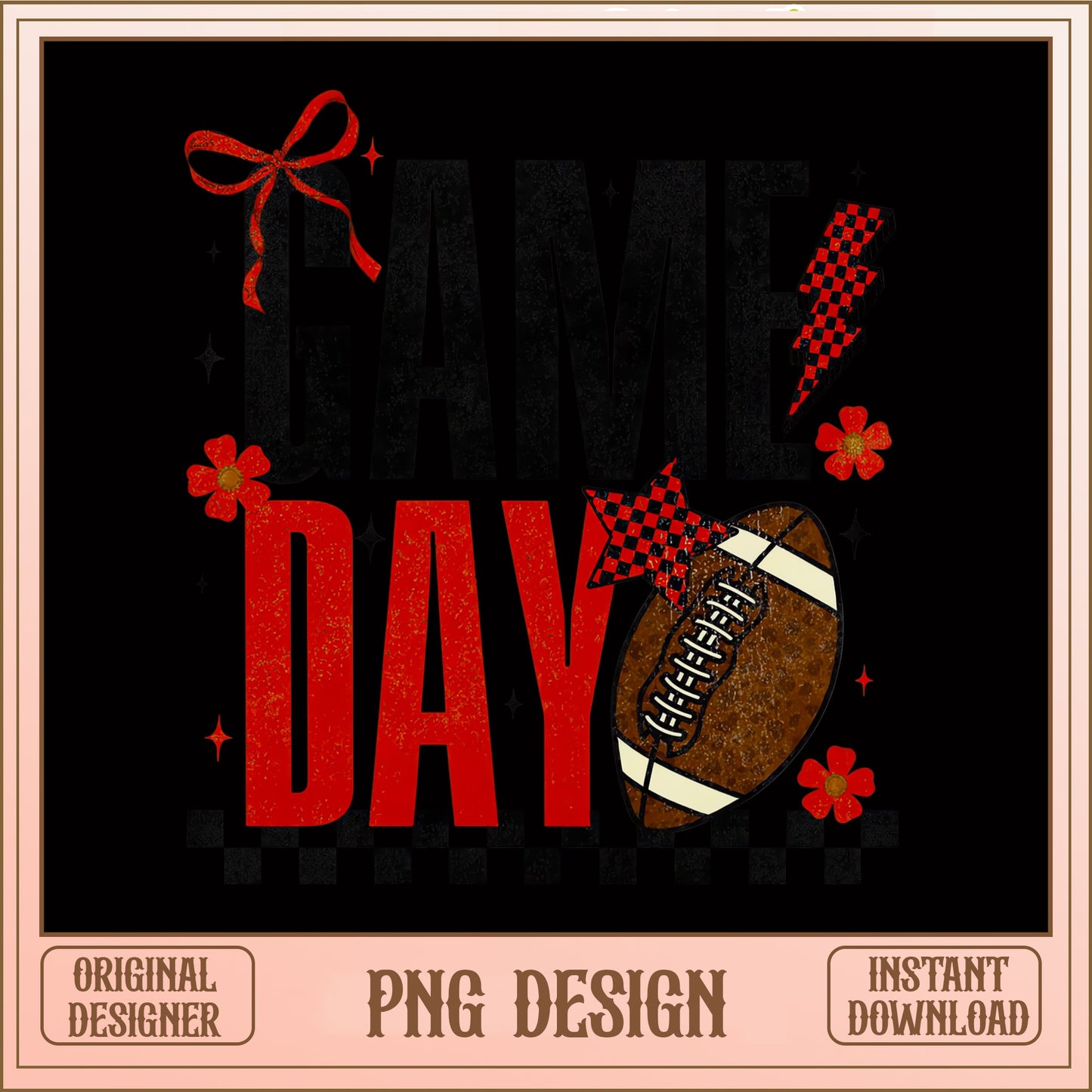 Game Day Football PNG, Football Season Shirt PNG, Game Day PNG