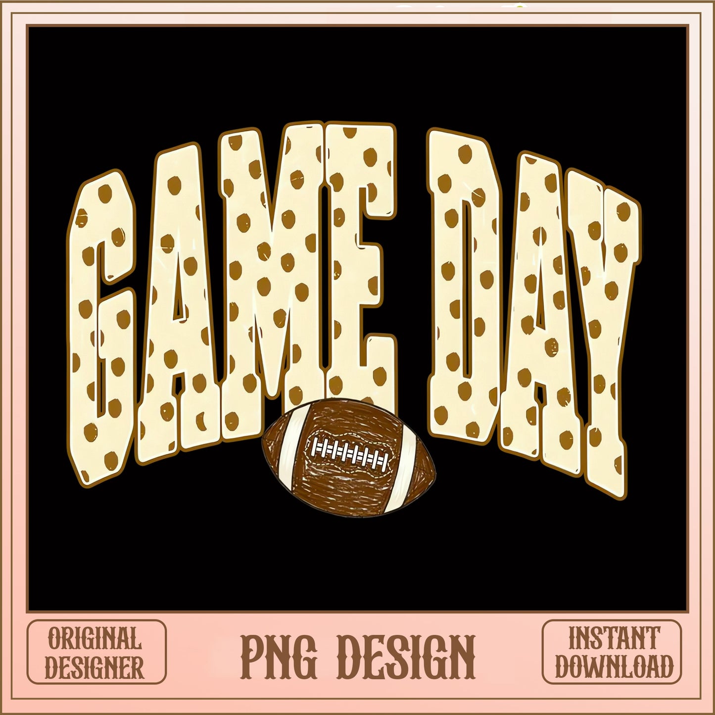 Game Day Football PNG, Football Season Sublimation, Game Day PNG