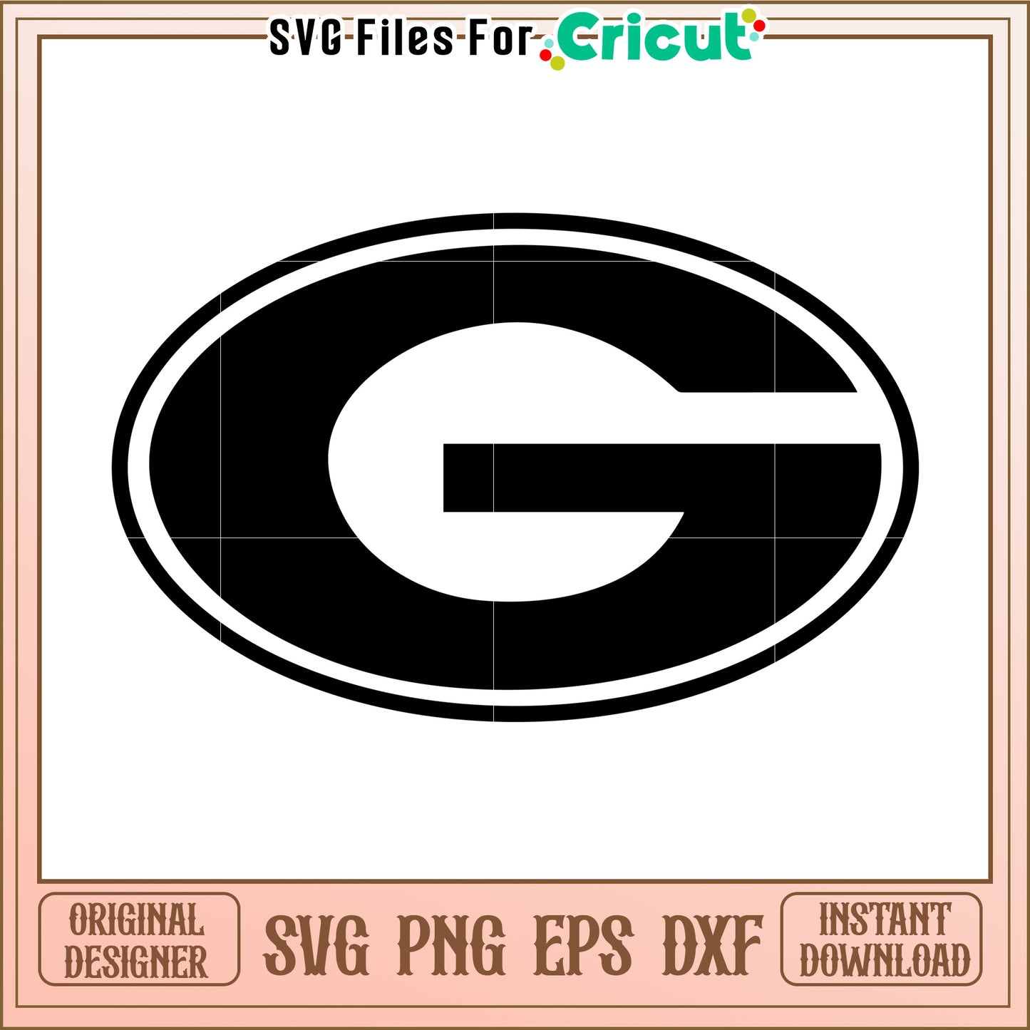 Georgia G Logo SVG, digital download for Cricut projects and crafts