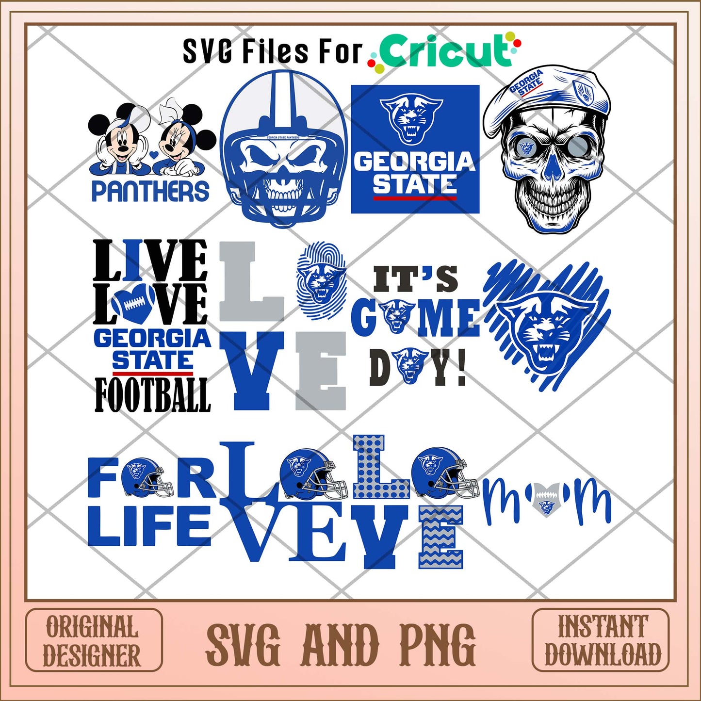 Georgia State love svg, Georgia State svg bundle, NCAA svg