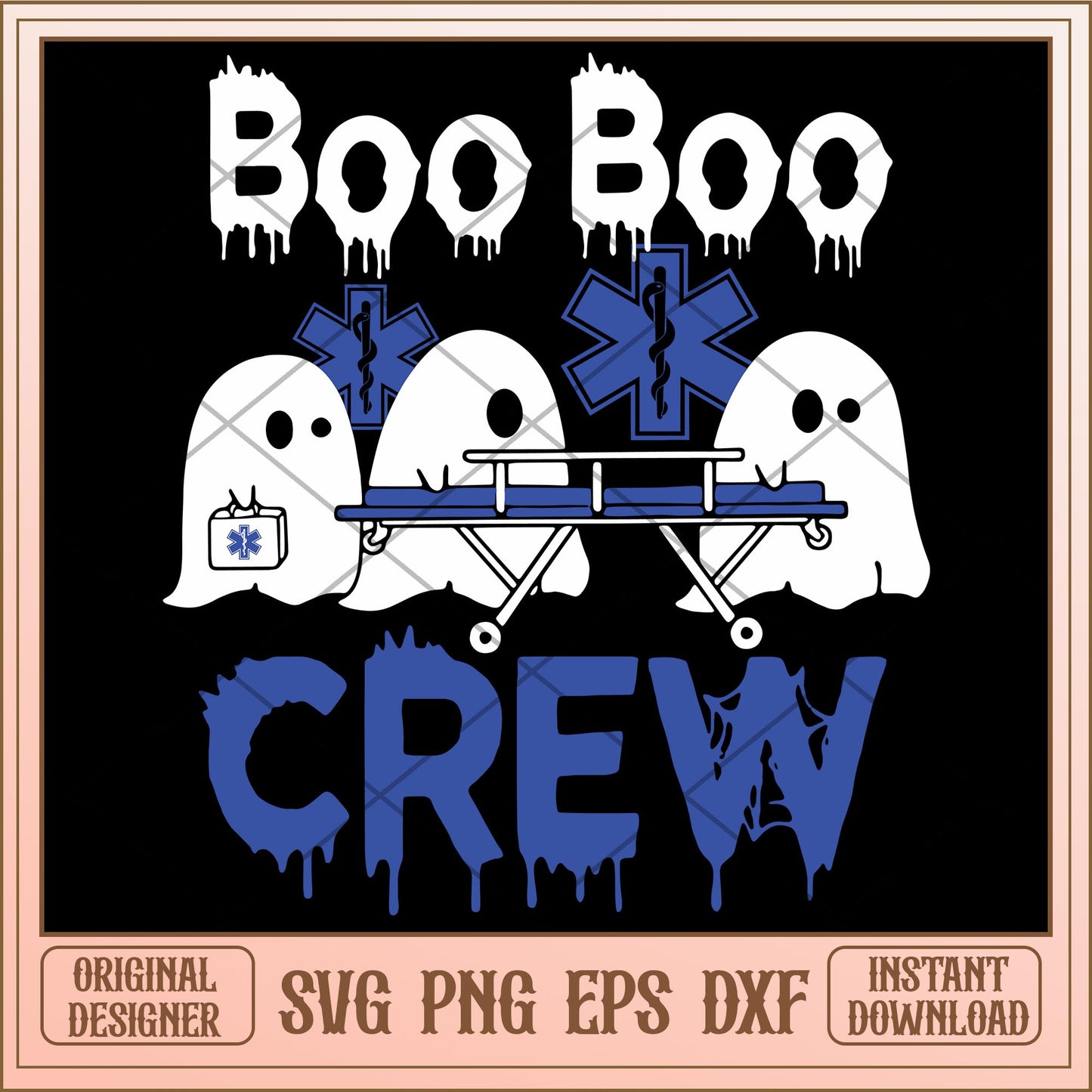 Ghost Boo boo crew svg, halloween characters svg, digital download