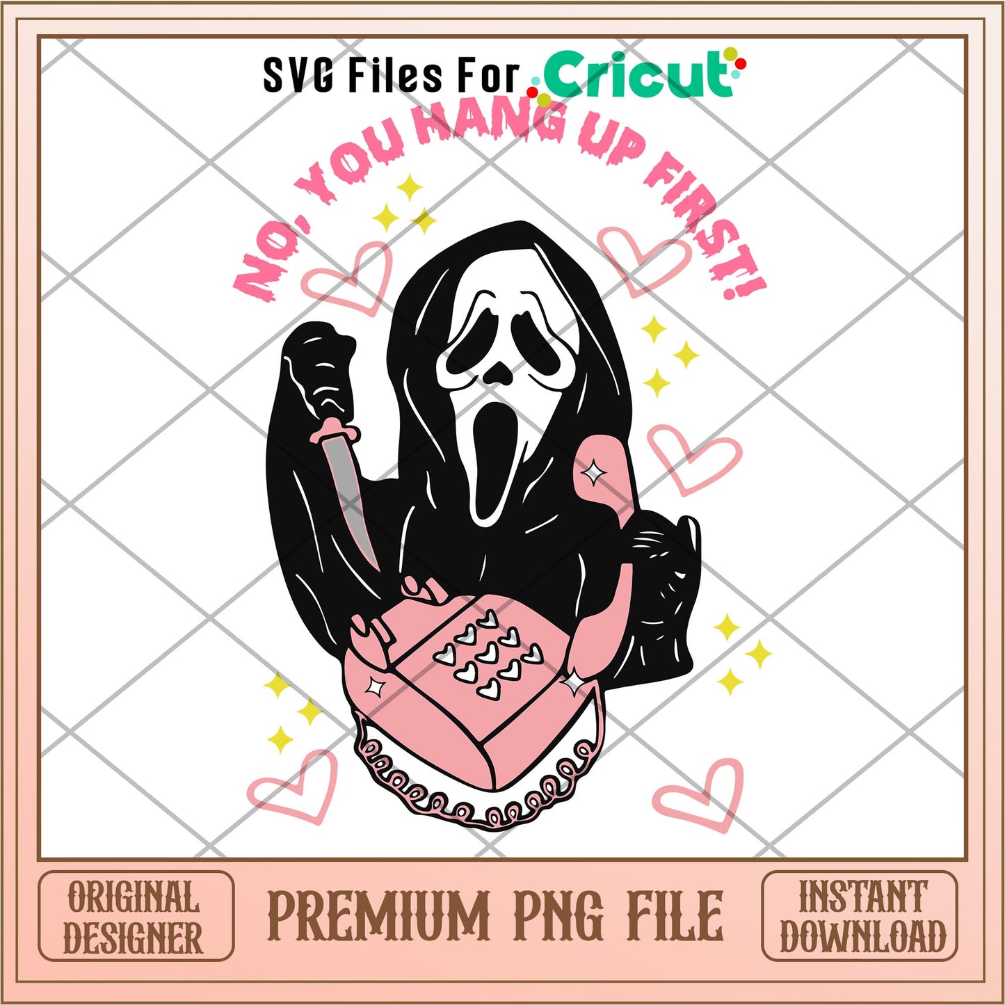 Ghostface Calling Halloween Funny png, Horror characters png, digital download