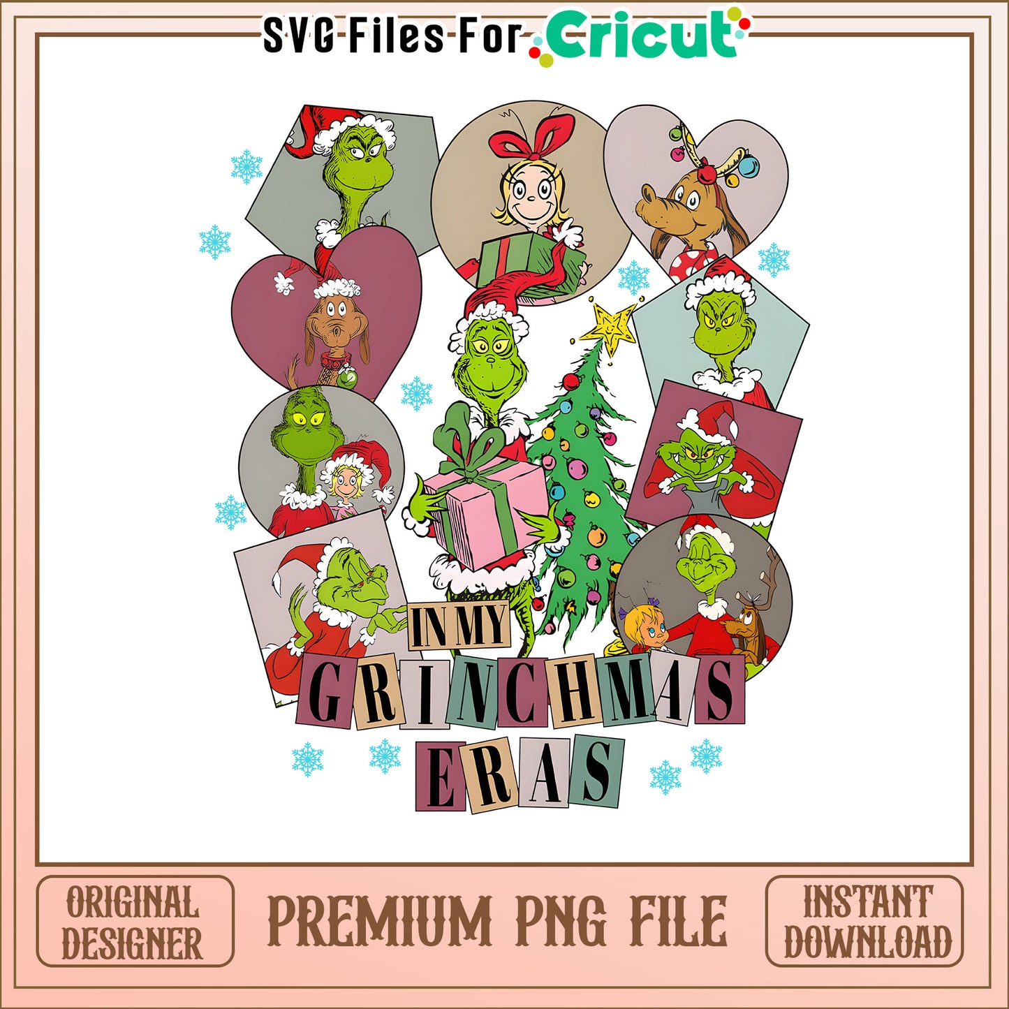 Gift in my grinchmas cartoon png, grinch cartoon movie png