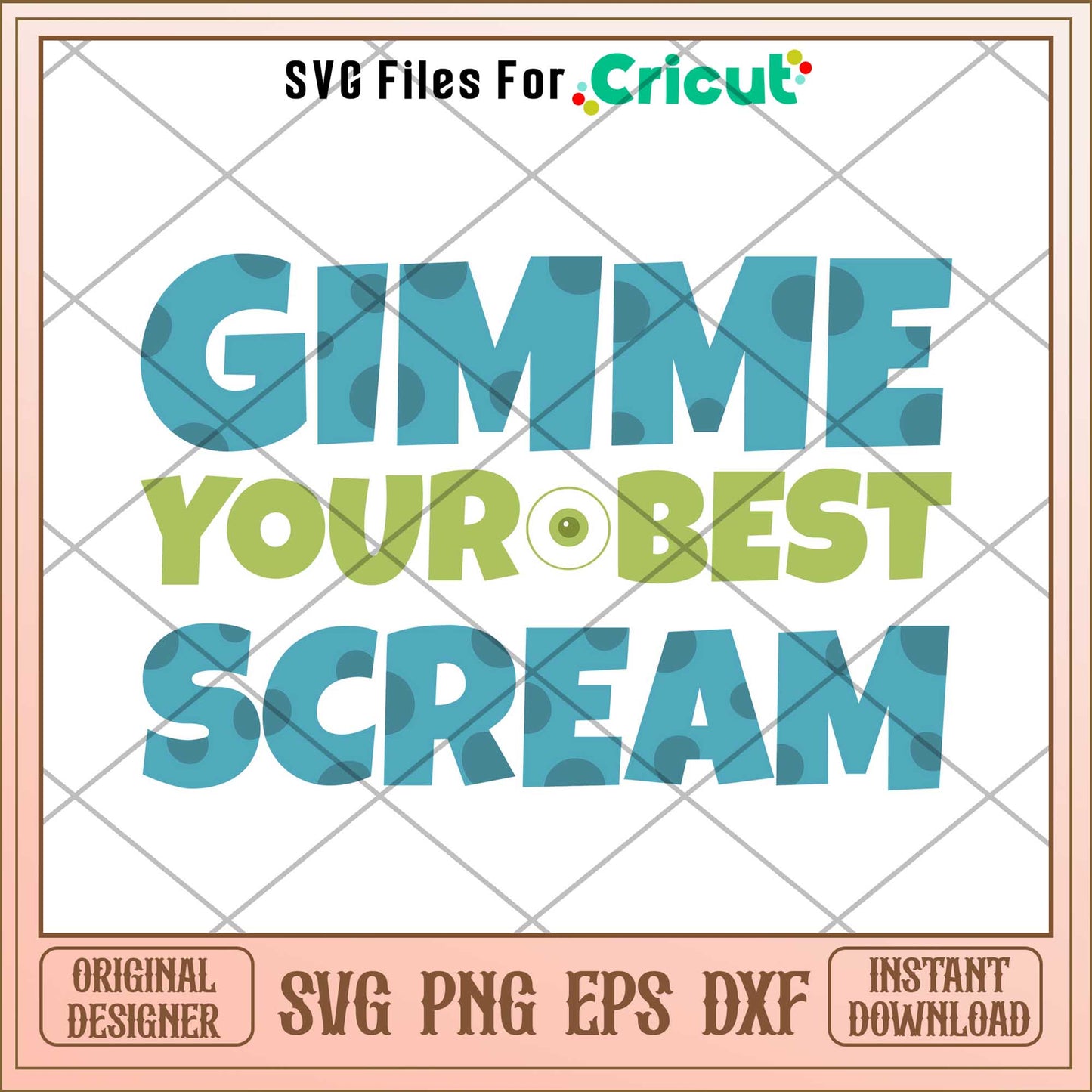 Gimme your best scream svg, monsters inc svg, Digital dowload