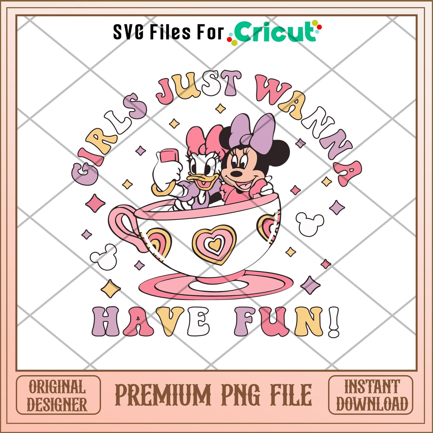Girls Just Wanna Have Fun png, Disney characters png, Digital Download