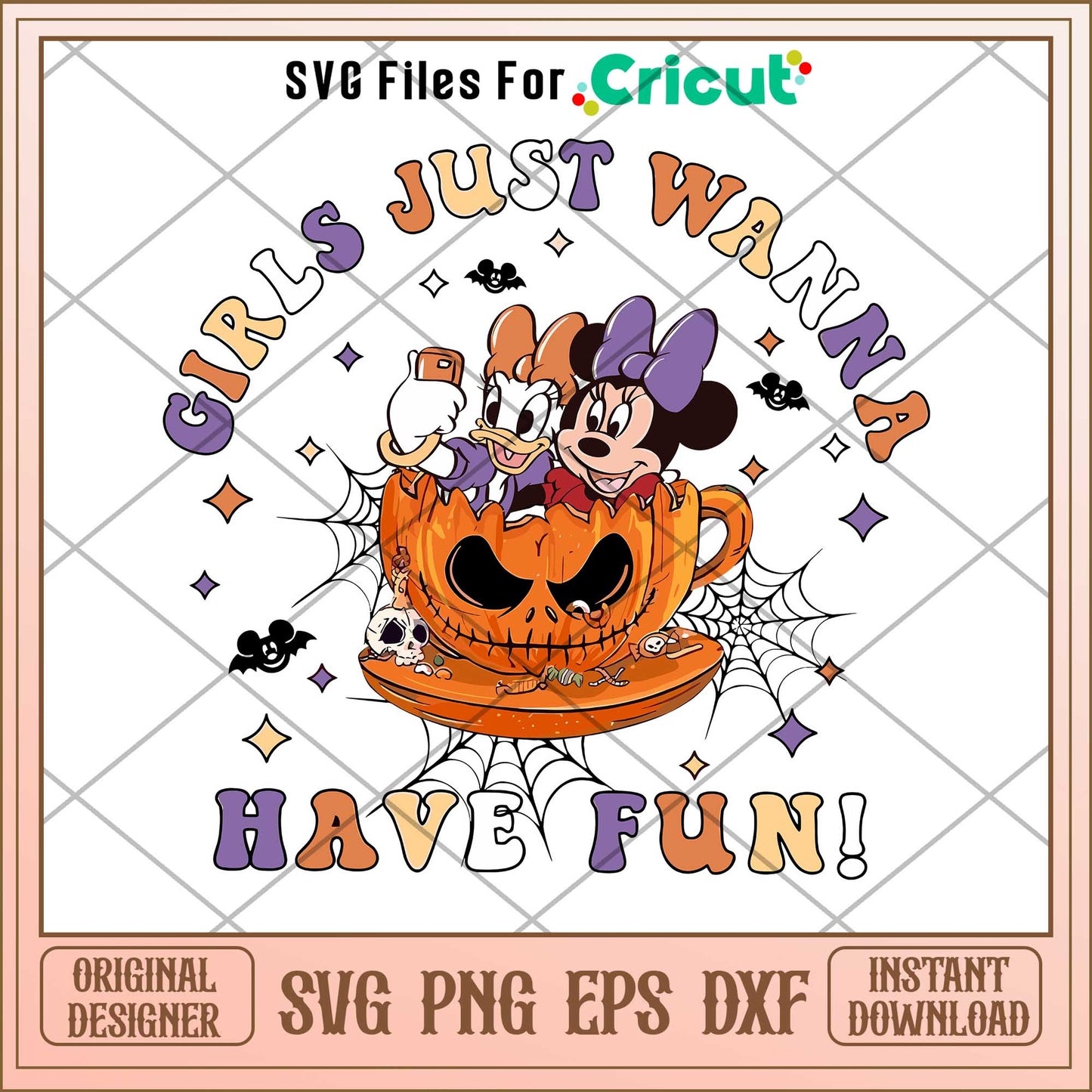 Girls Just Want to Have Fun halloween svg, Disney characters svg, Digital Download