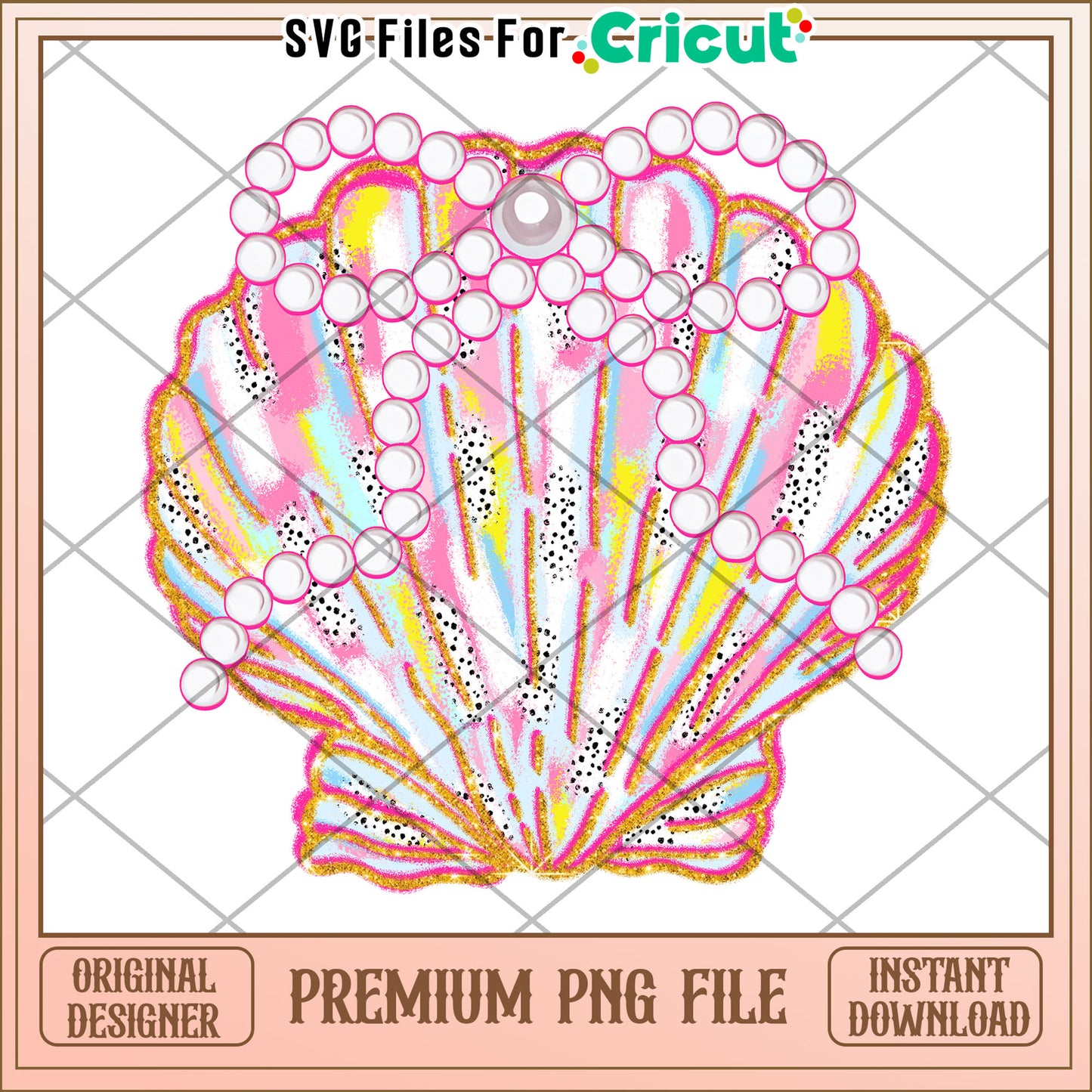 Glitter Seashell Pearl PNG Clipart