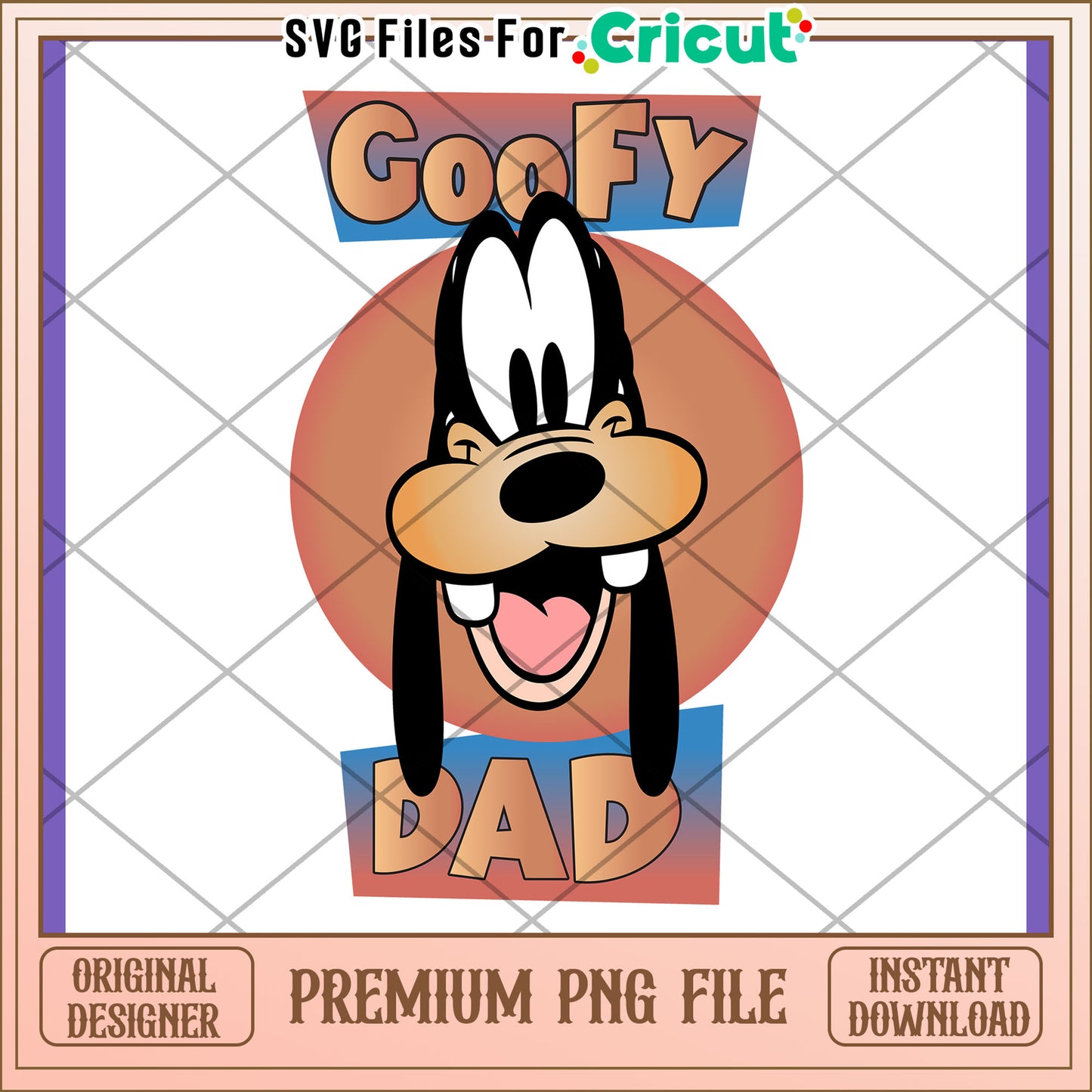 Goofy Dad PNG Premium Design Download