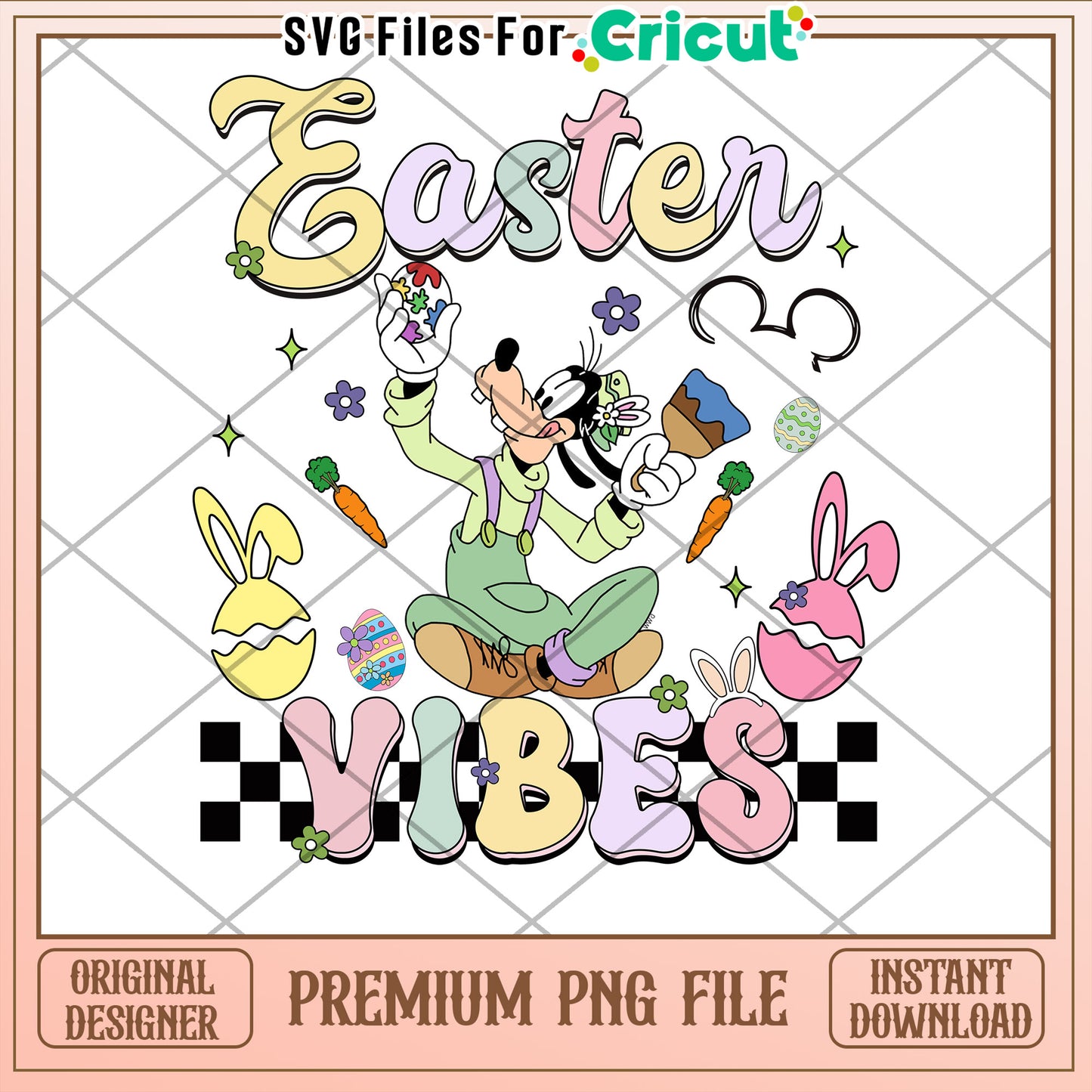 Goofy Easter Vibes PNG Design