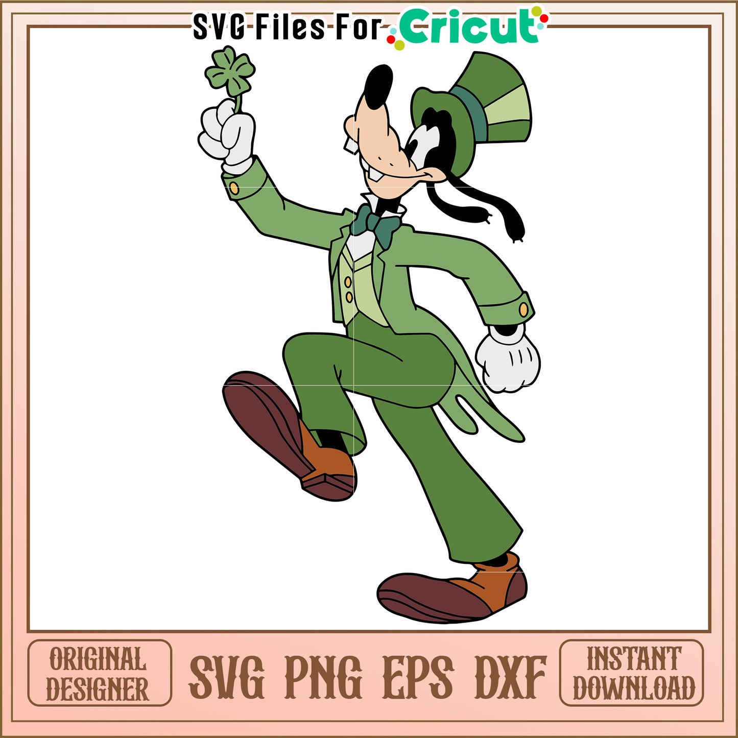 Goofy St Patrick's Day SVG Design for Fun Craft Projects Download