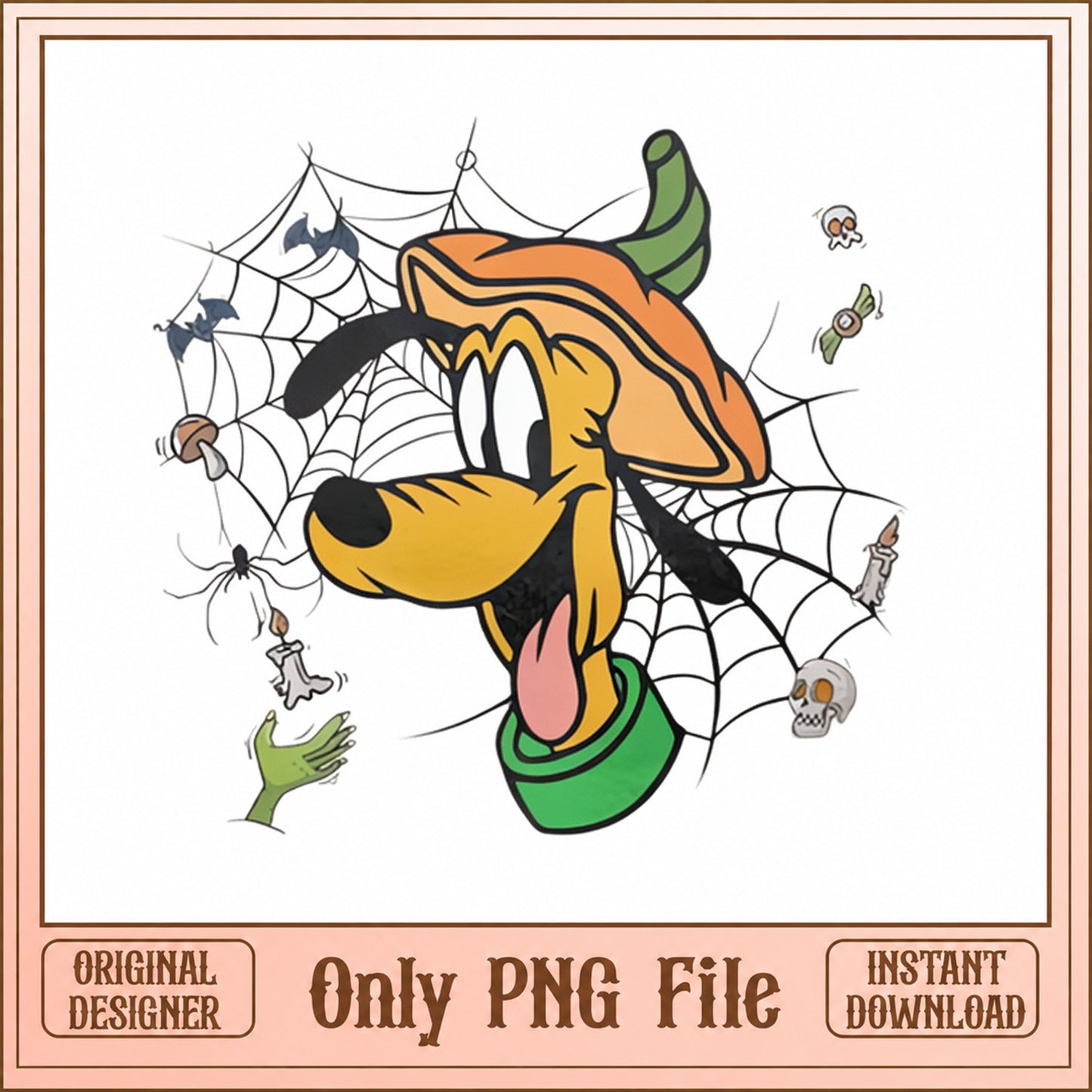 Goofy Pumpkin Halloween SVG, Disney Halloween SVG, Goofy PNG