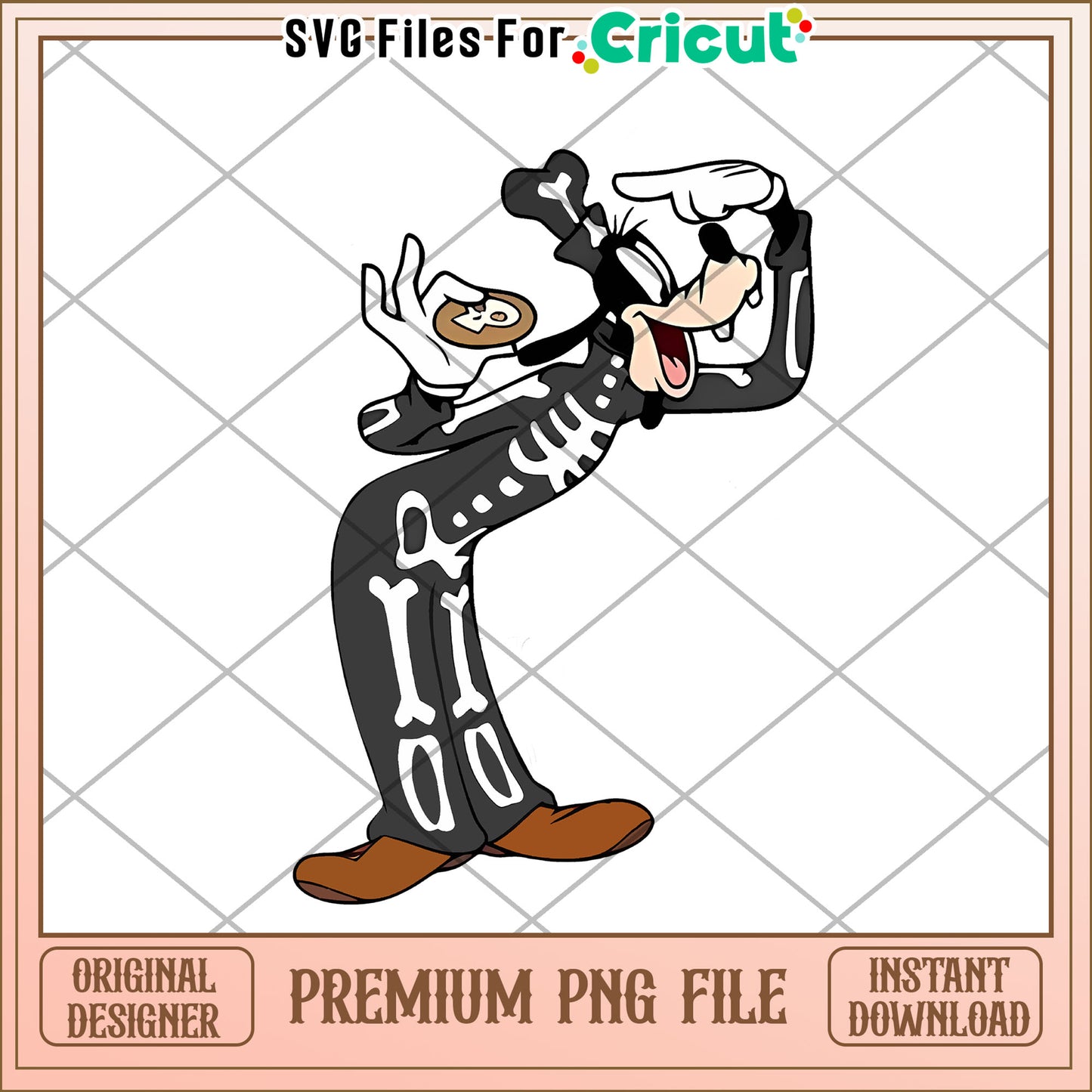Goofy skeleton costume png, spooky png, halloween countdown png