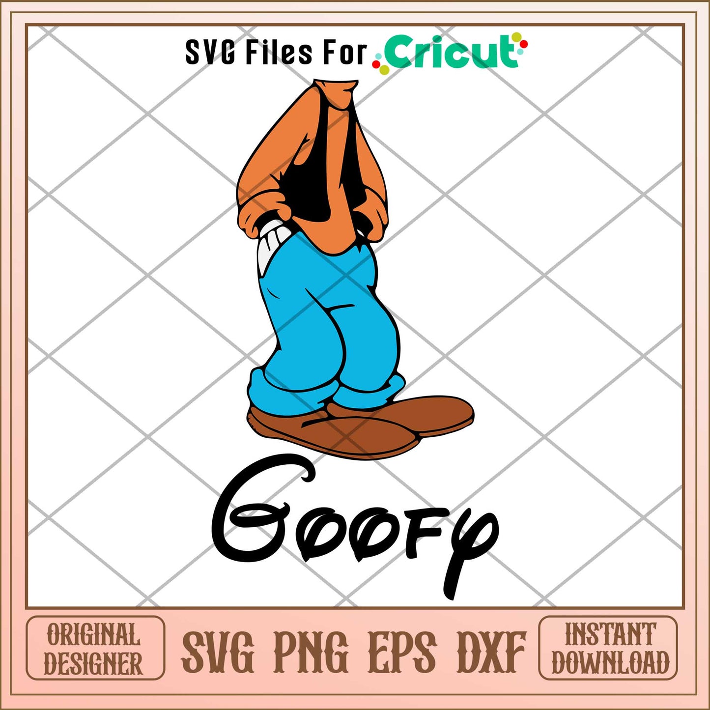 Goofy svg, disney character svg, digital download