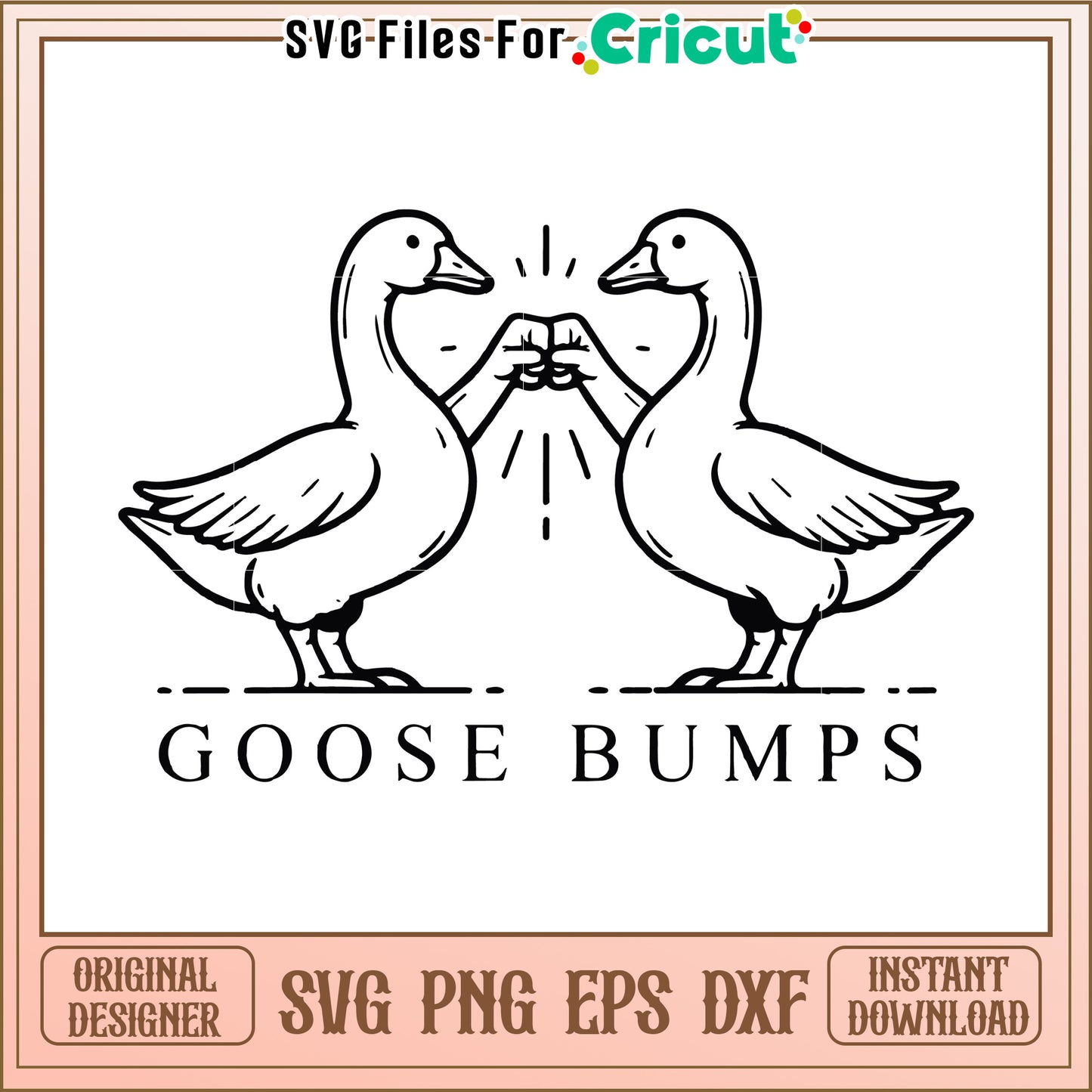 Goose Bumps design featuring elegant ducks, perfect for decor or gifts