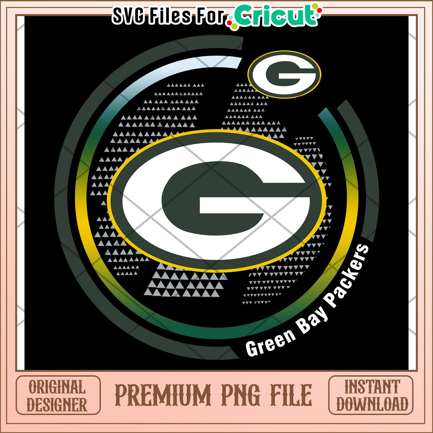 Green Bay Packers logo design for Cricut, perfect for crafts and projects