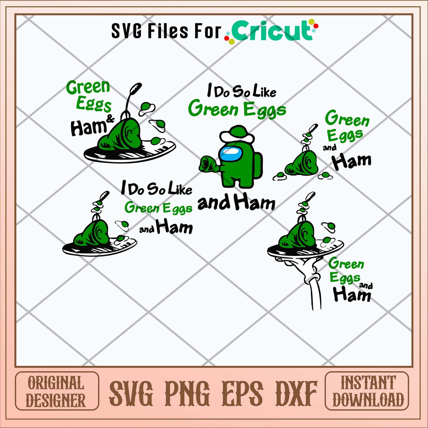 Green Eggs and Ham Svg
