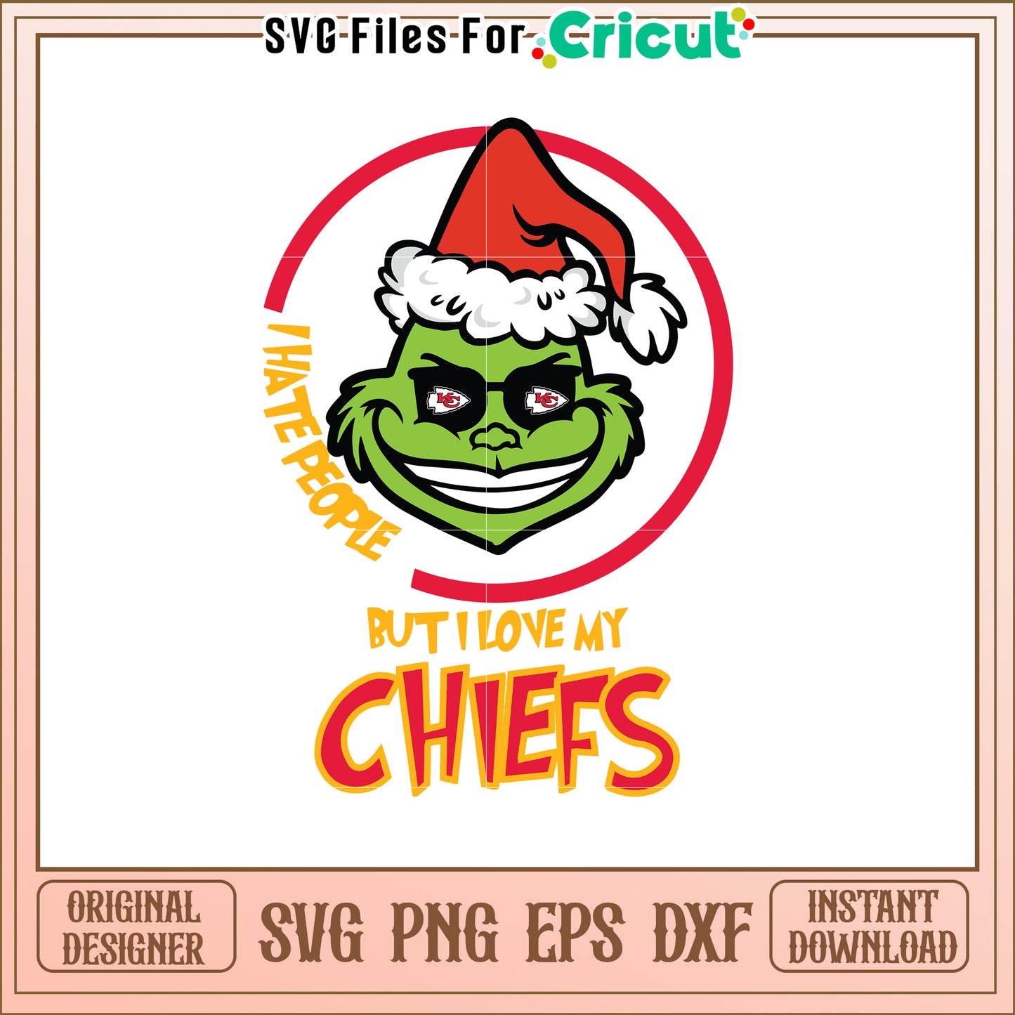 Grinch Chiefs SVG Design