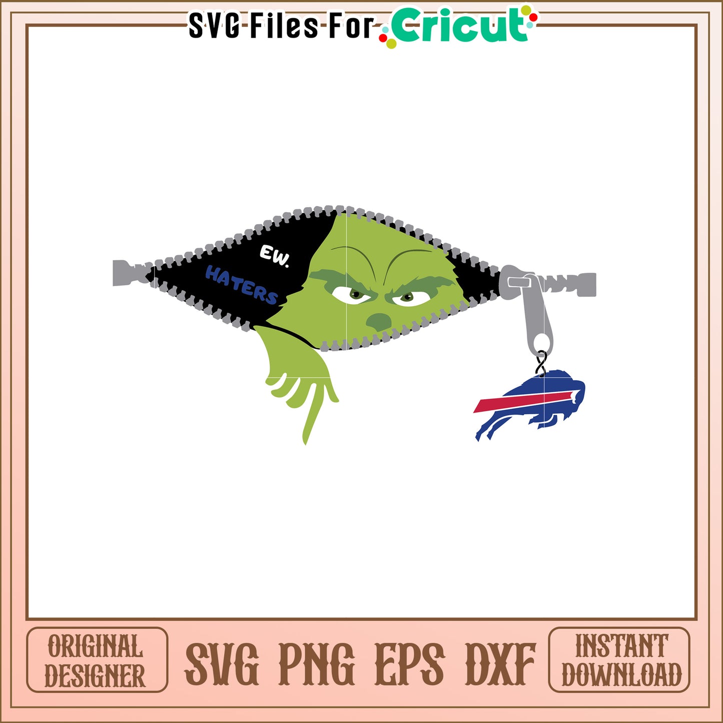 Grinch Inspired Haters SVG Design for Fans