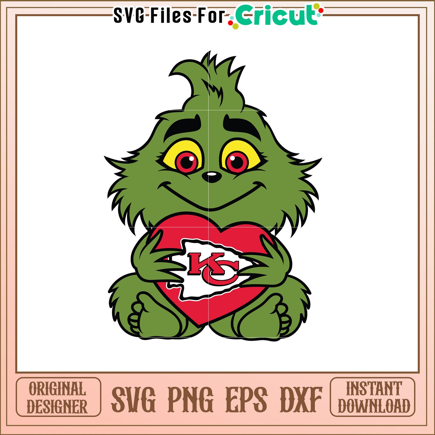 Grinch KC Chiefs SVG Design