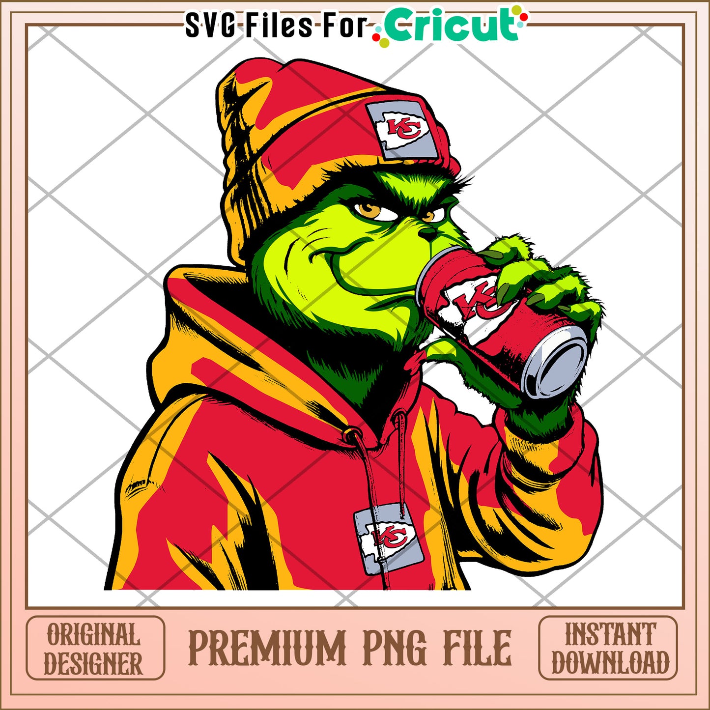 Grinch Premium PNG File for Cricut, Instant Download Available Now
