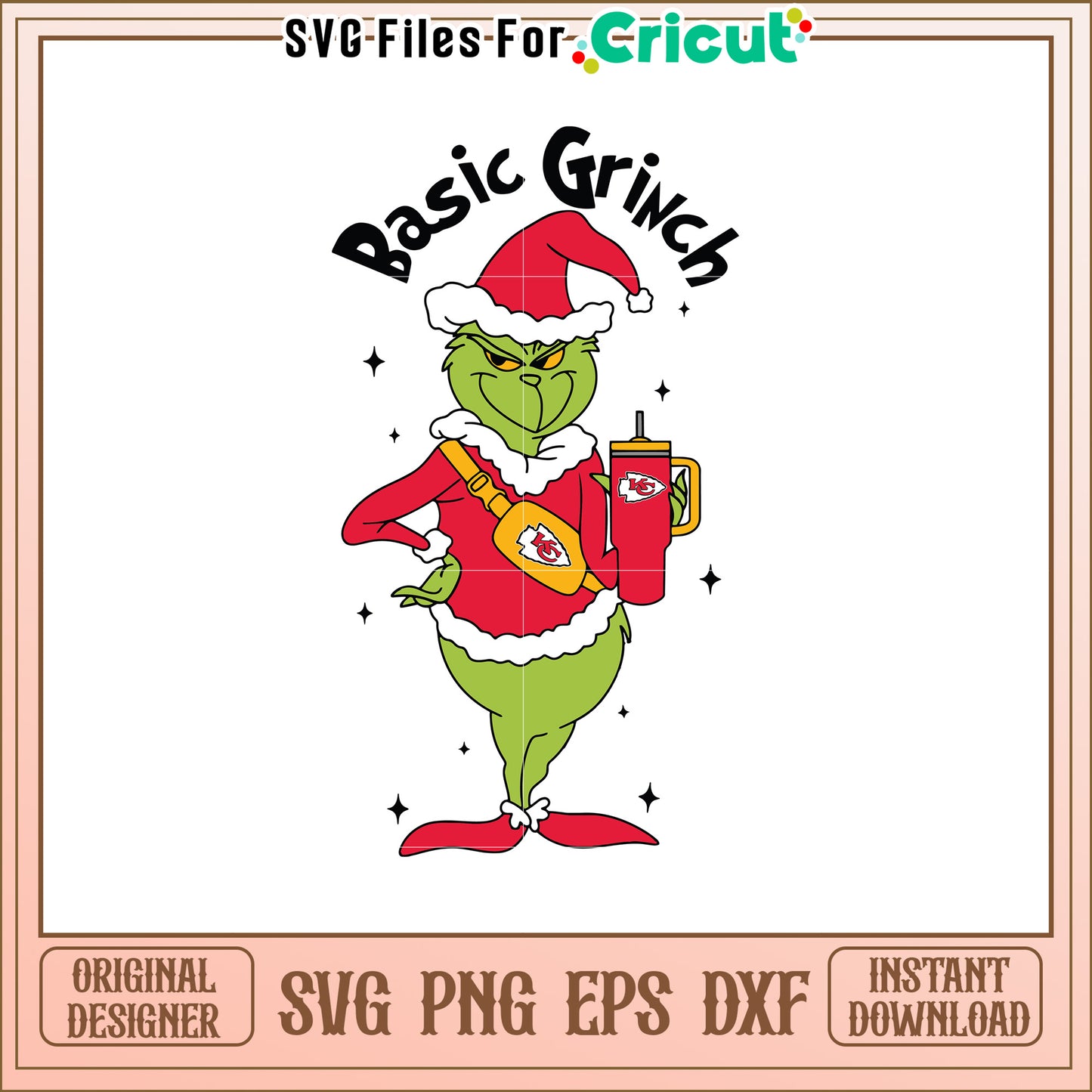Grinch SVG Christmas Kansas City Chiefs