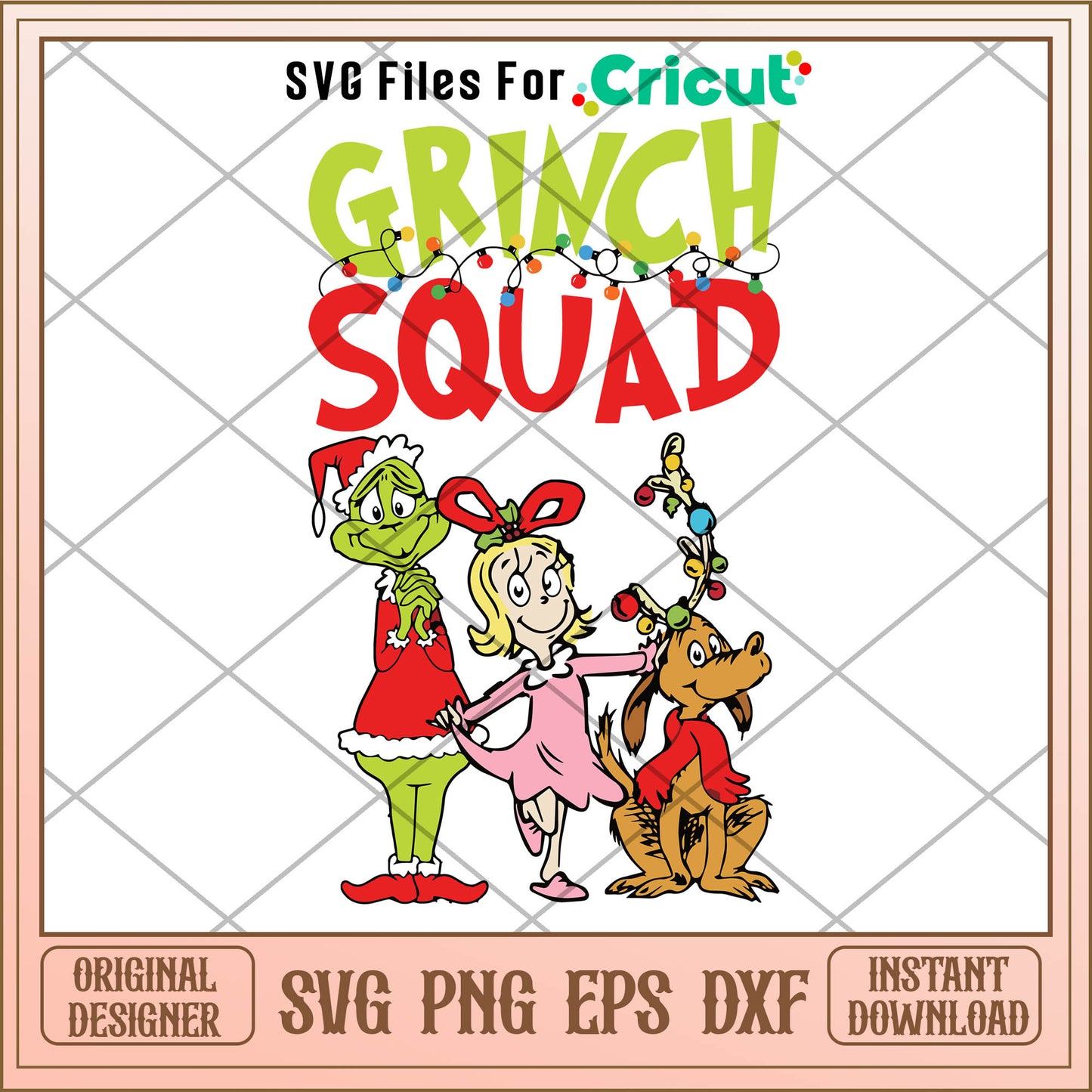Grinch Squad Christmas Friends SVG, whos from whoville svg