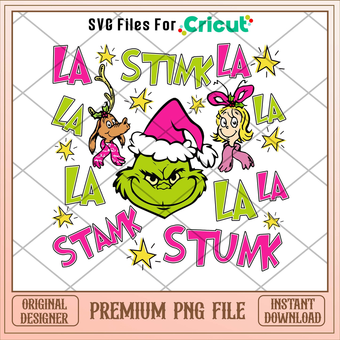 Grinch stink stank stunk christmas png, grinch png, christmas png