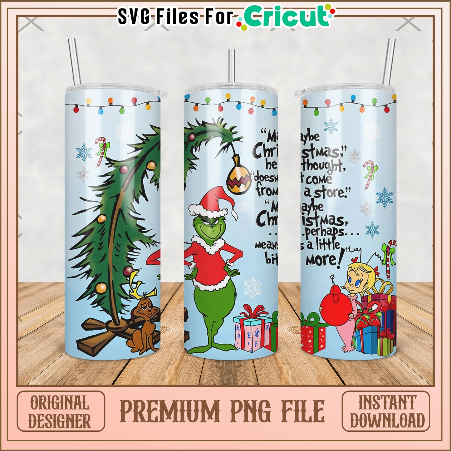 Grinch christmas design tumbler png, grinch christmas png, grinch pajamas png