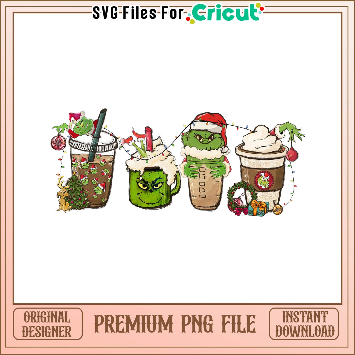 Grinch cup stolen merry christmas png, grinch stole christmas cartoon png