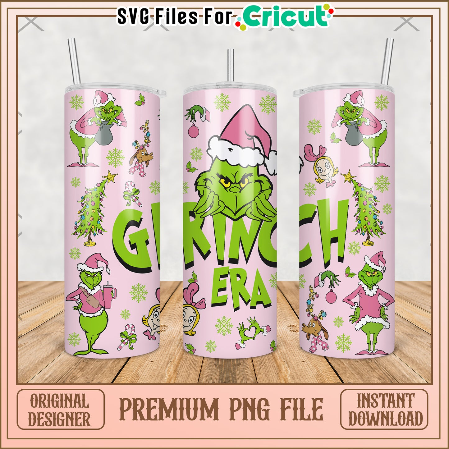 Grinch era design tumbler png, disney cartoon png, disneyland png