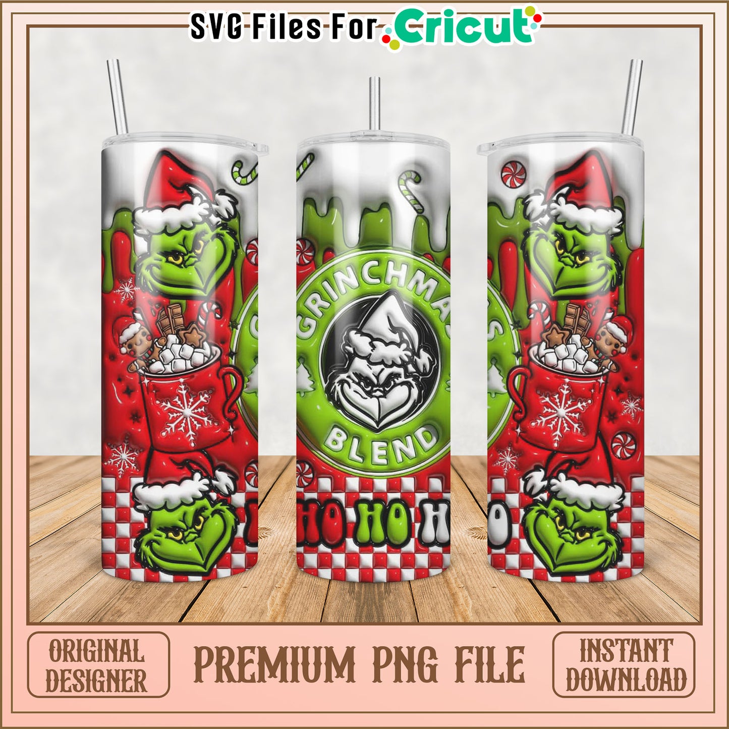 Grinchmas Blend Tumbler PNG
