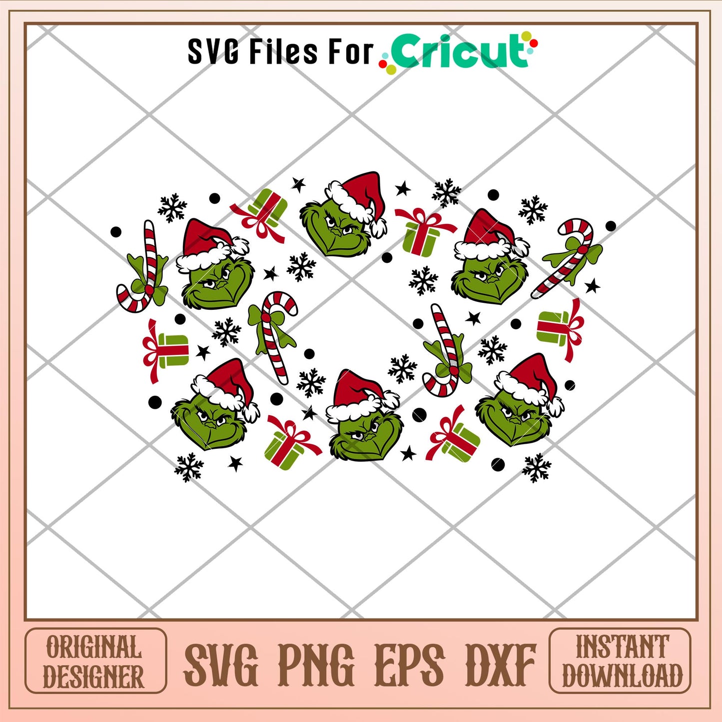 Grinchmas Lollipops Full Wrap, Grinchmas Lollipops Full Wrap Svg