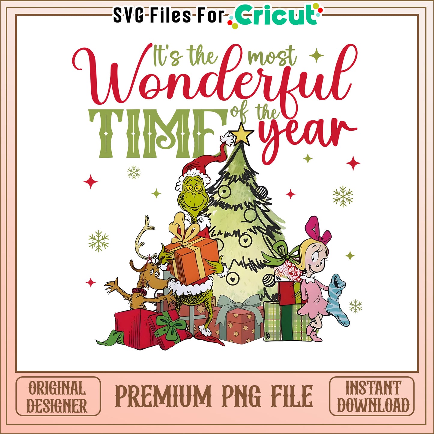 Grinchmas The most wonderful time png, cartoon christmas grinch png