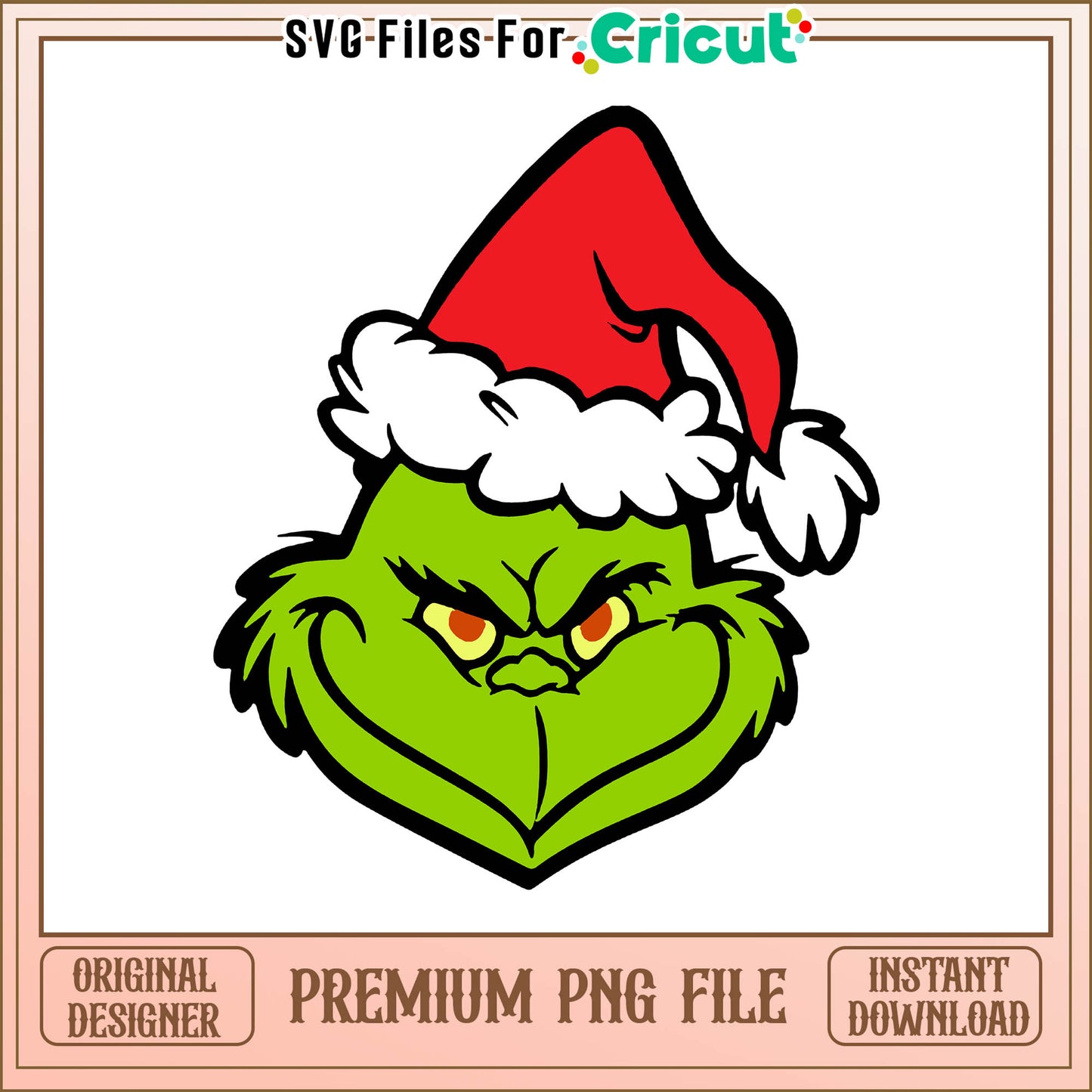 Grinch merry christmas head png, grinch head costume png