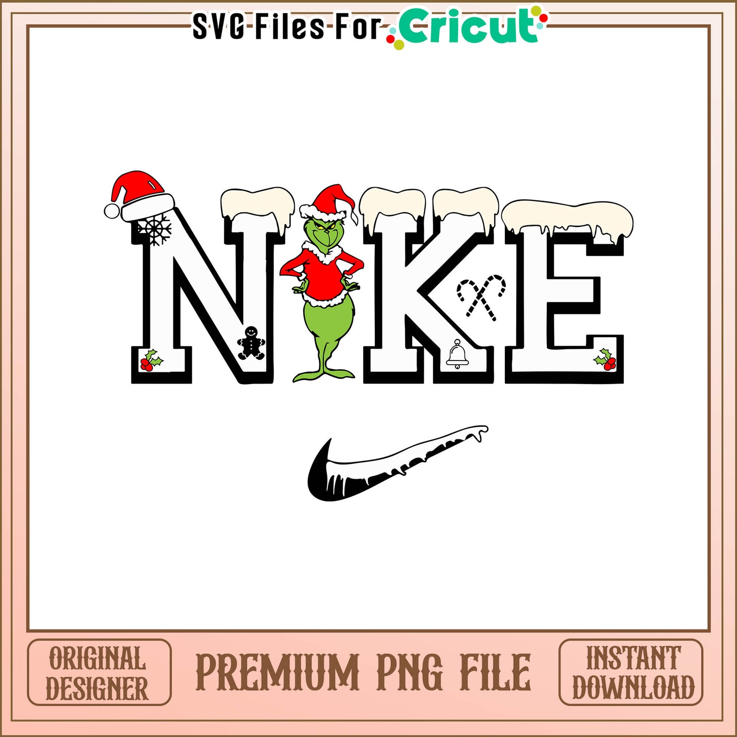 Grinch nike merry christmas png, nike grinch shoes png