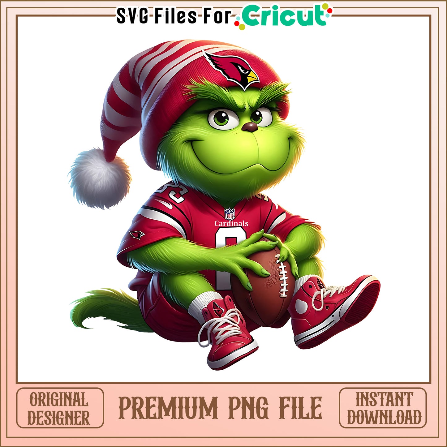 Grinch player football Cardinals png, Arizona Cardinals png, NFL png