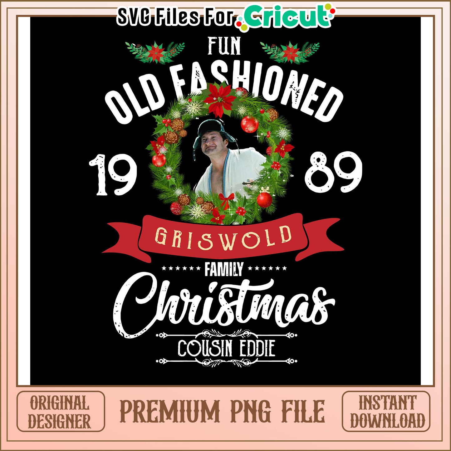 Griswold Family Christmas Design, Fun Old Fashioned PNG File