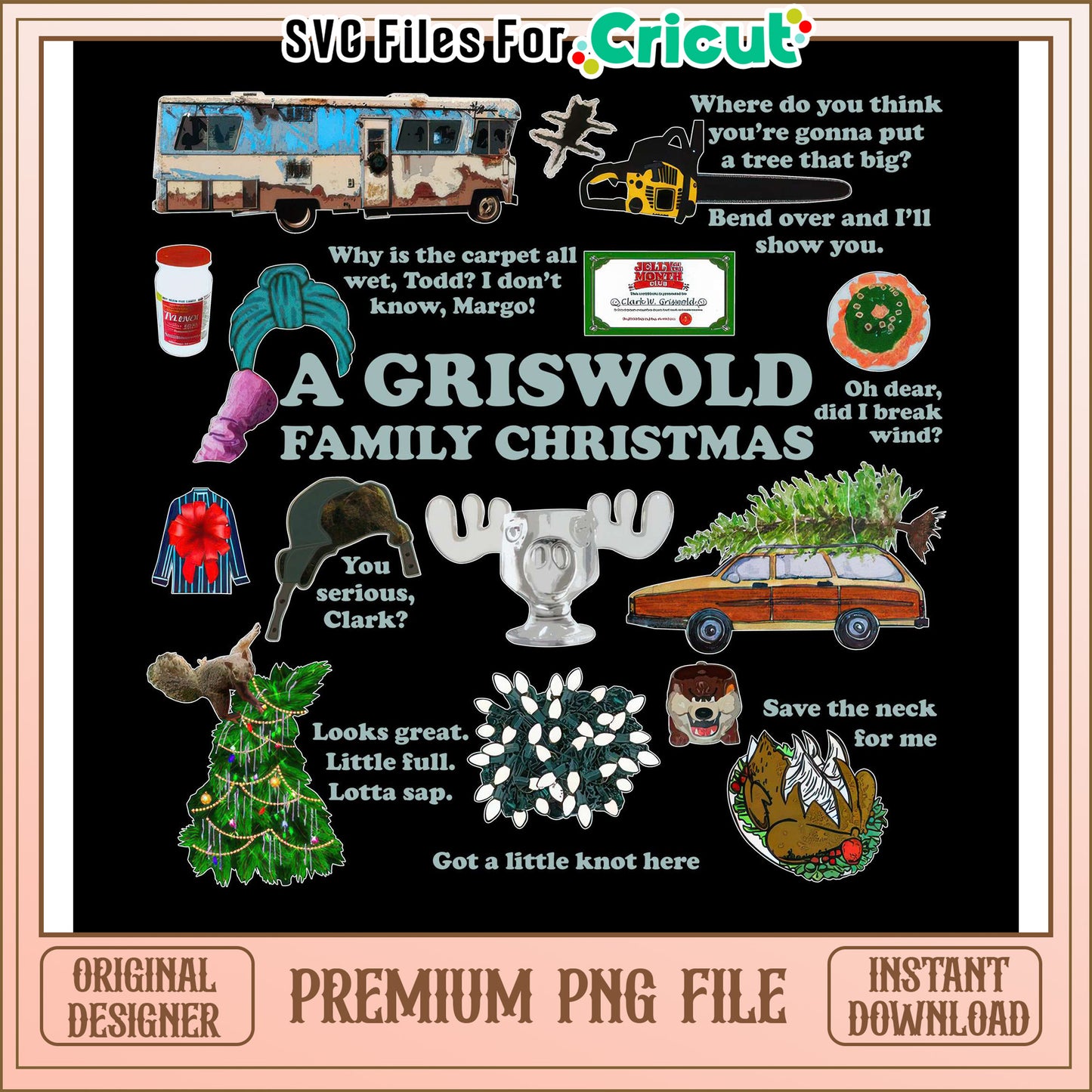 Griswold Family Christmas SVG Design, Perfect for Holiday Crafts