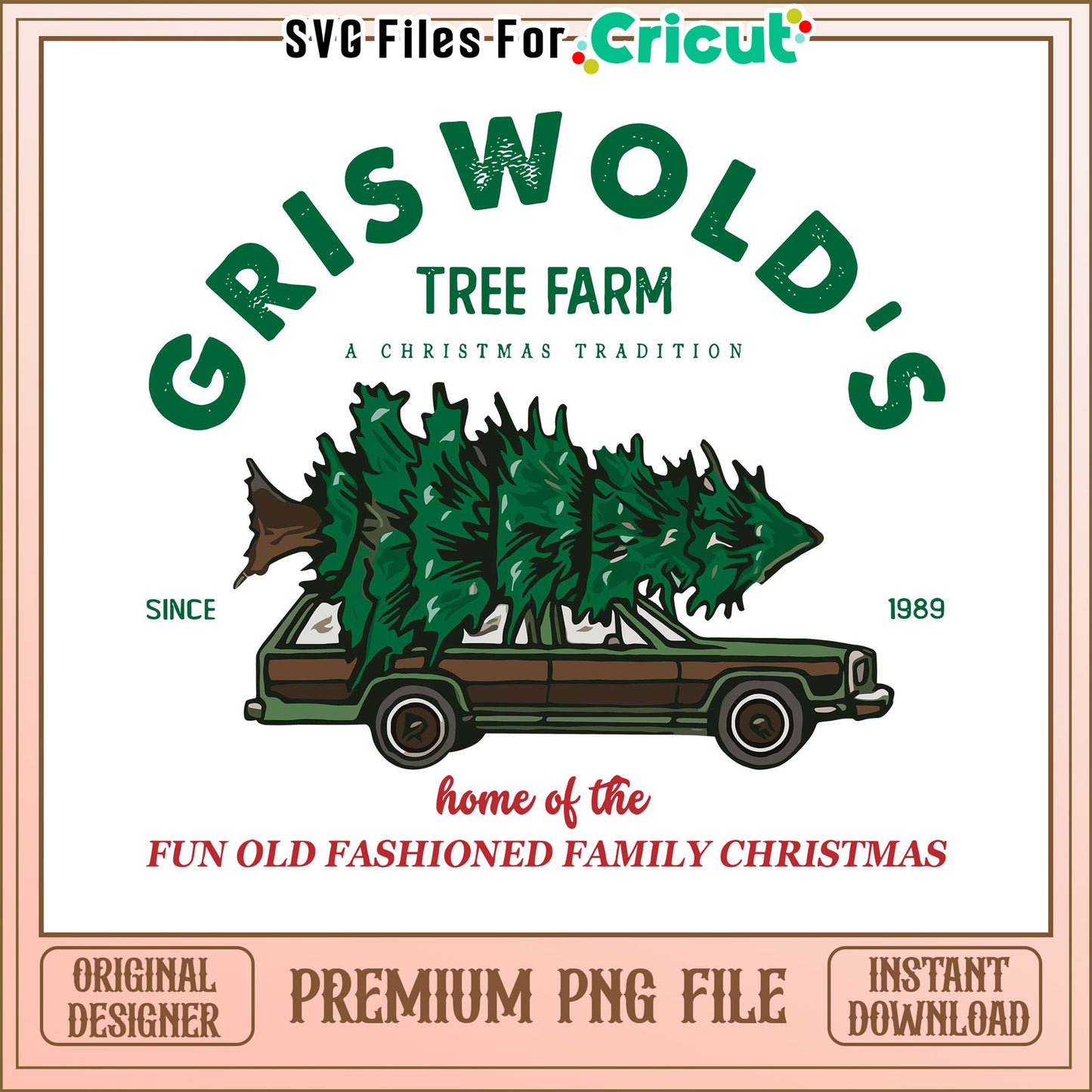Griswold's Tree Farm design for Christmas decorations, fun family memories