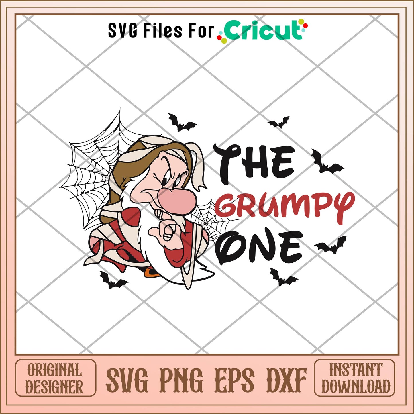 Grumpy 2 svg, snow White and the Seven Dwarfs svg, digital dowload